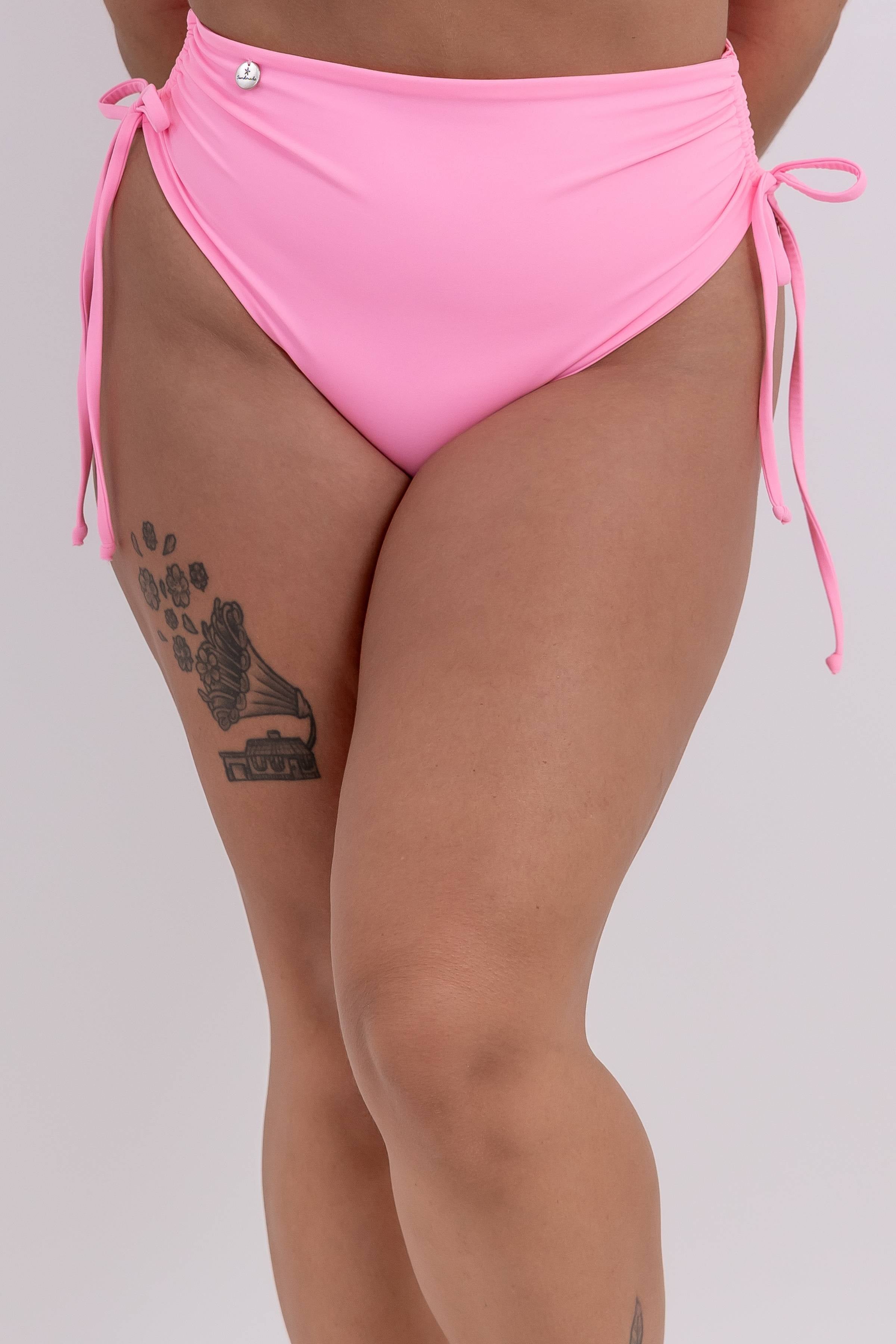 Bottom de Bikini Renata con Tiro Alto Sandmade