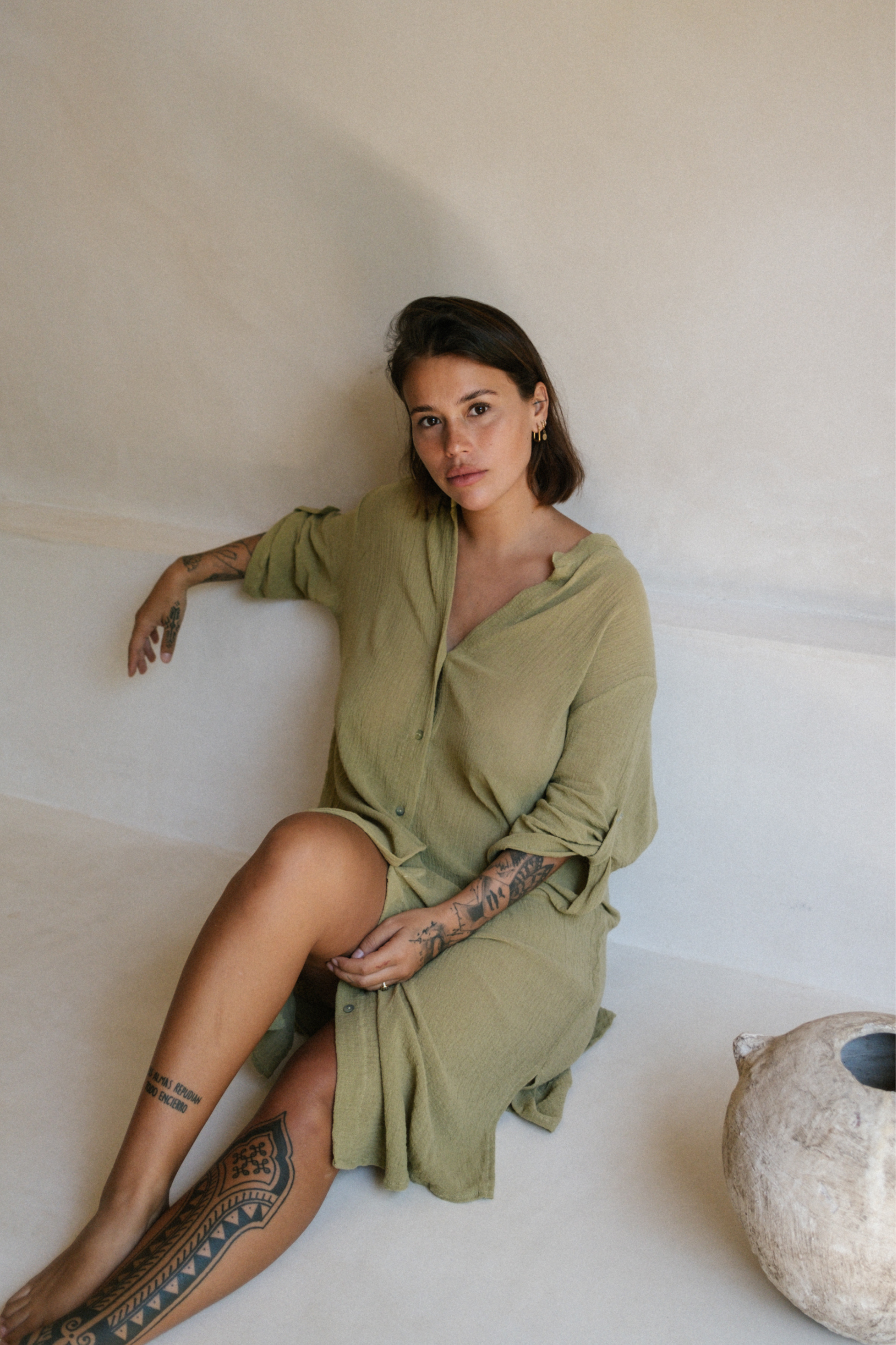 Long Chiffon Capri Shirt