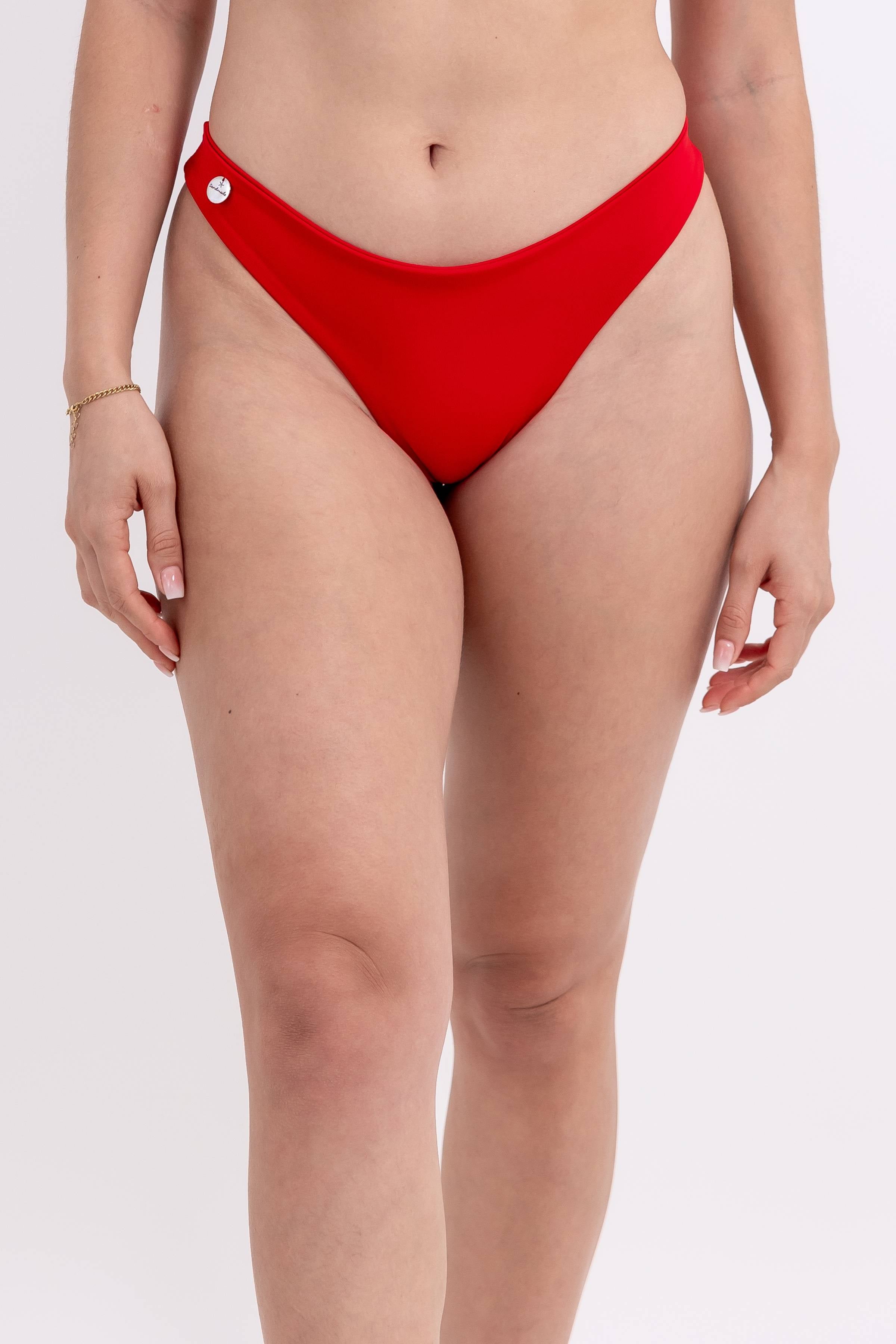 Bottom de Bikini Vianca con Tiro Alto Sandmade
