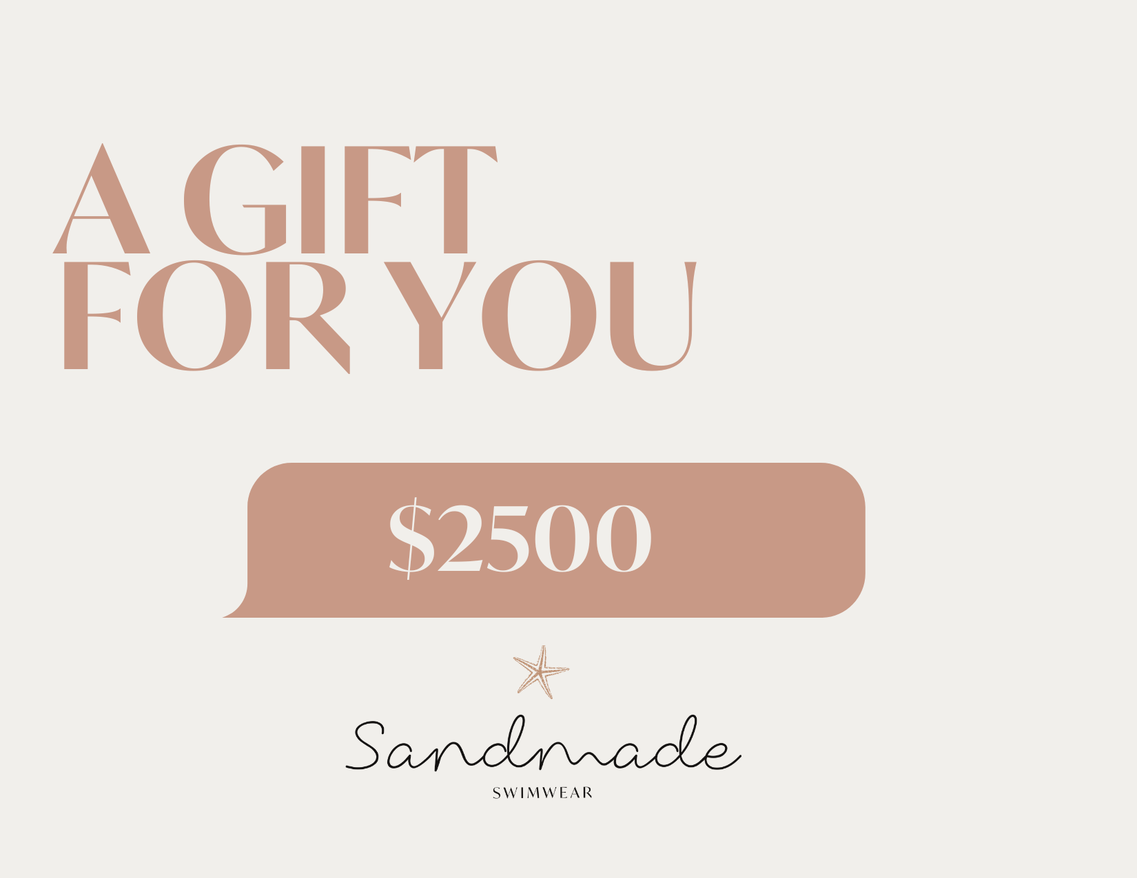 Gift Card Sandmade