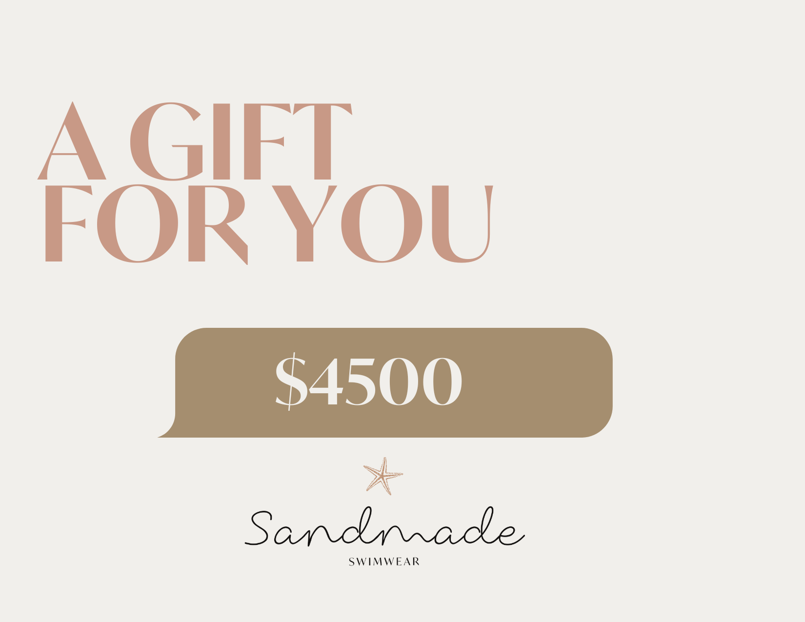 Gift Card Sandmade