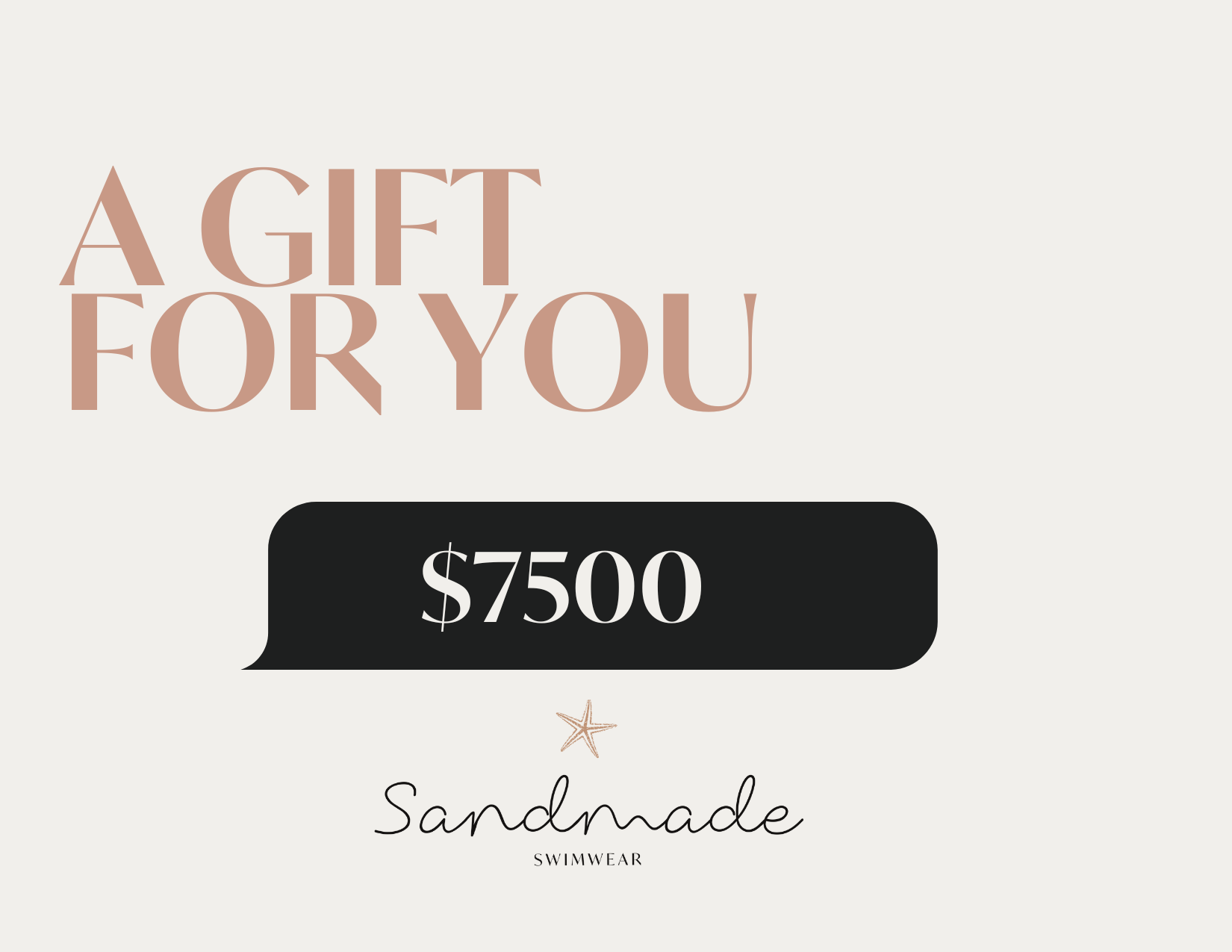 Gift Card Sandmade