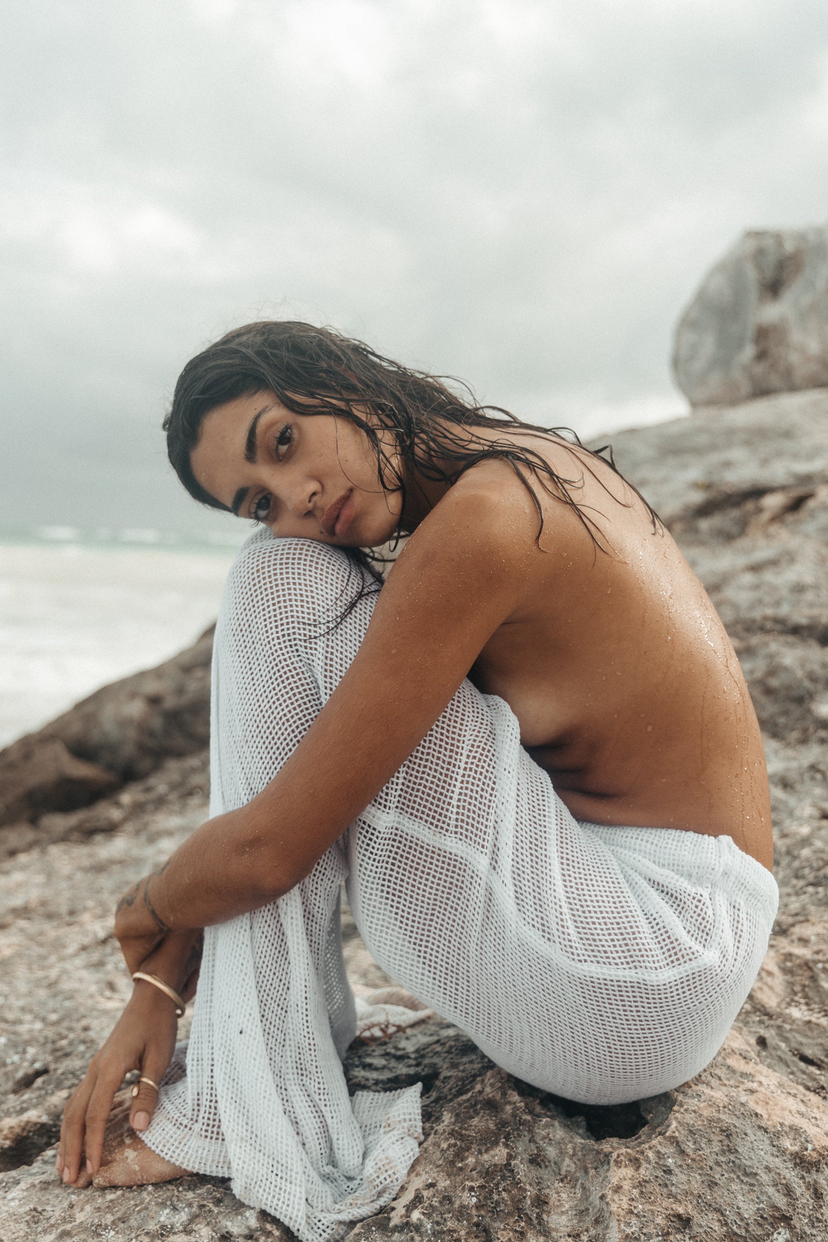 Pantalon Tanit de Red Largo Acampanado