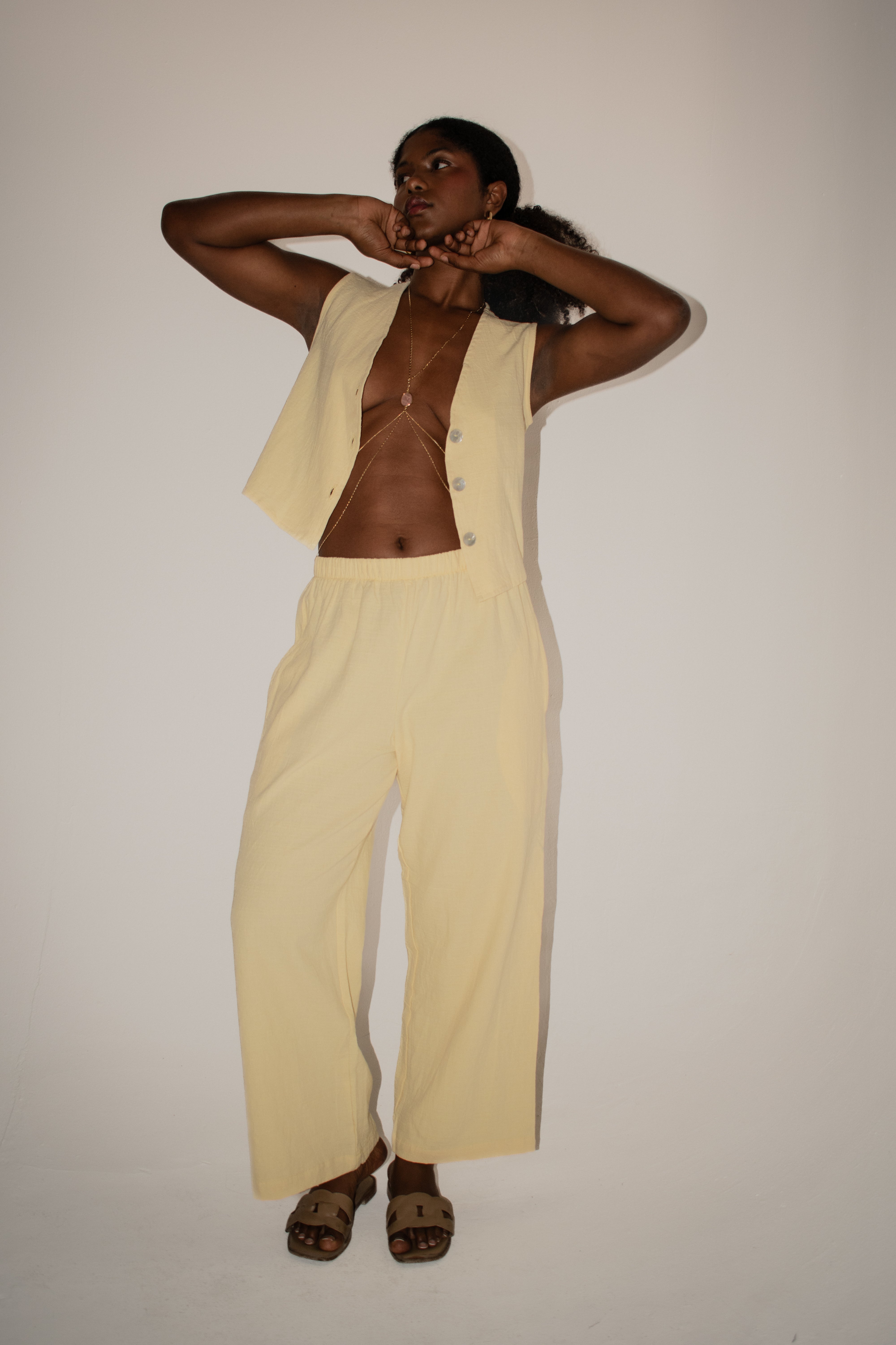 Pantalón Serena de Lino Holgado