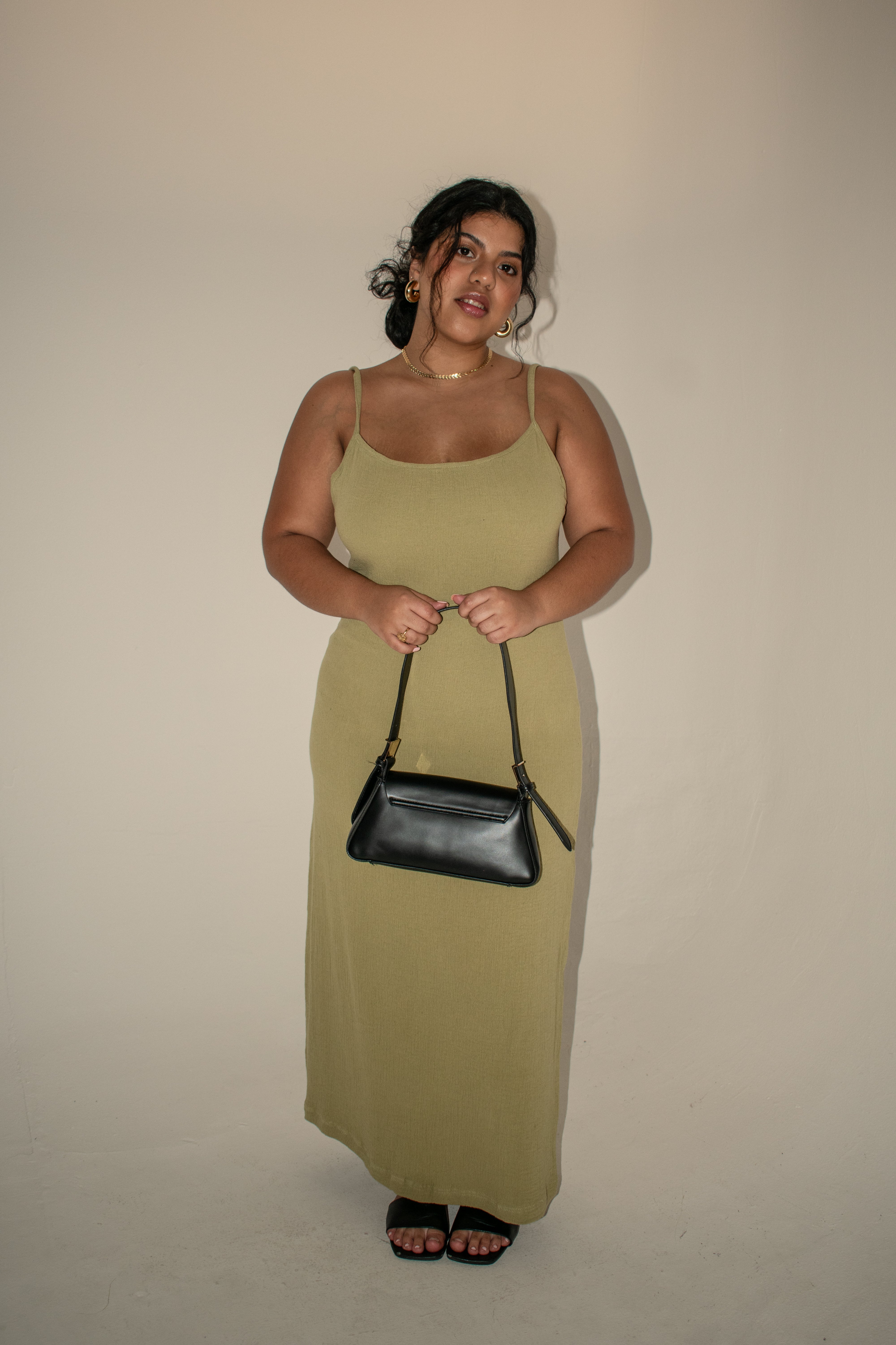 Cotton Island Dress with Straps