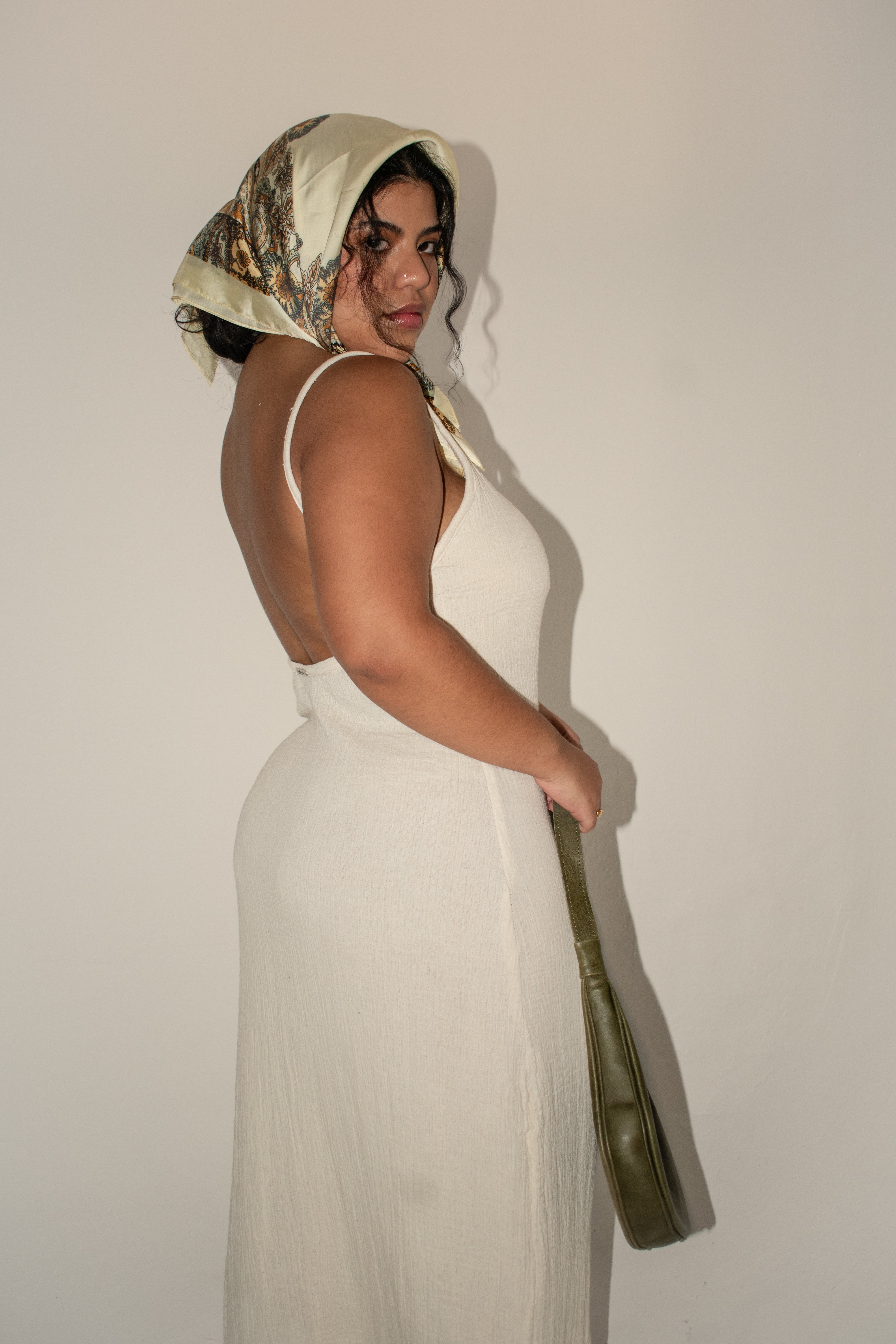 Cotton Island Dress with Straps