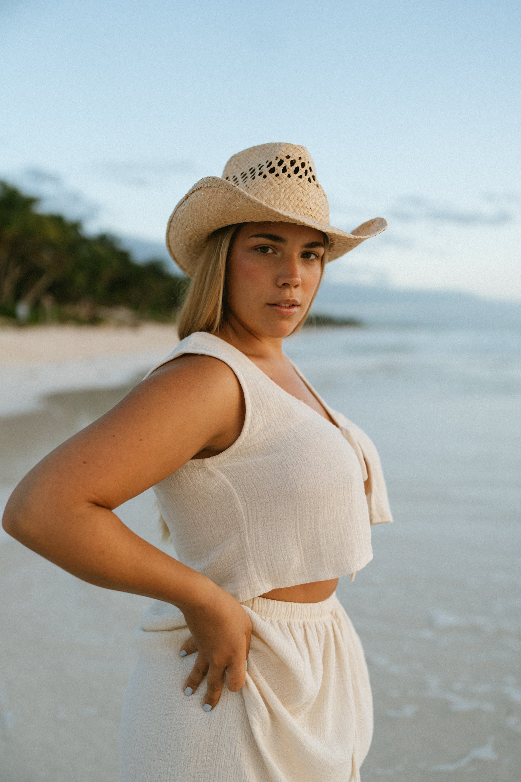 Positano Loose Cotton Vest