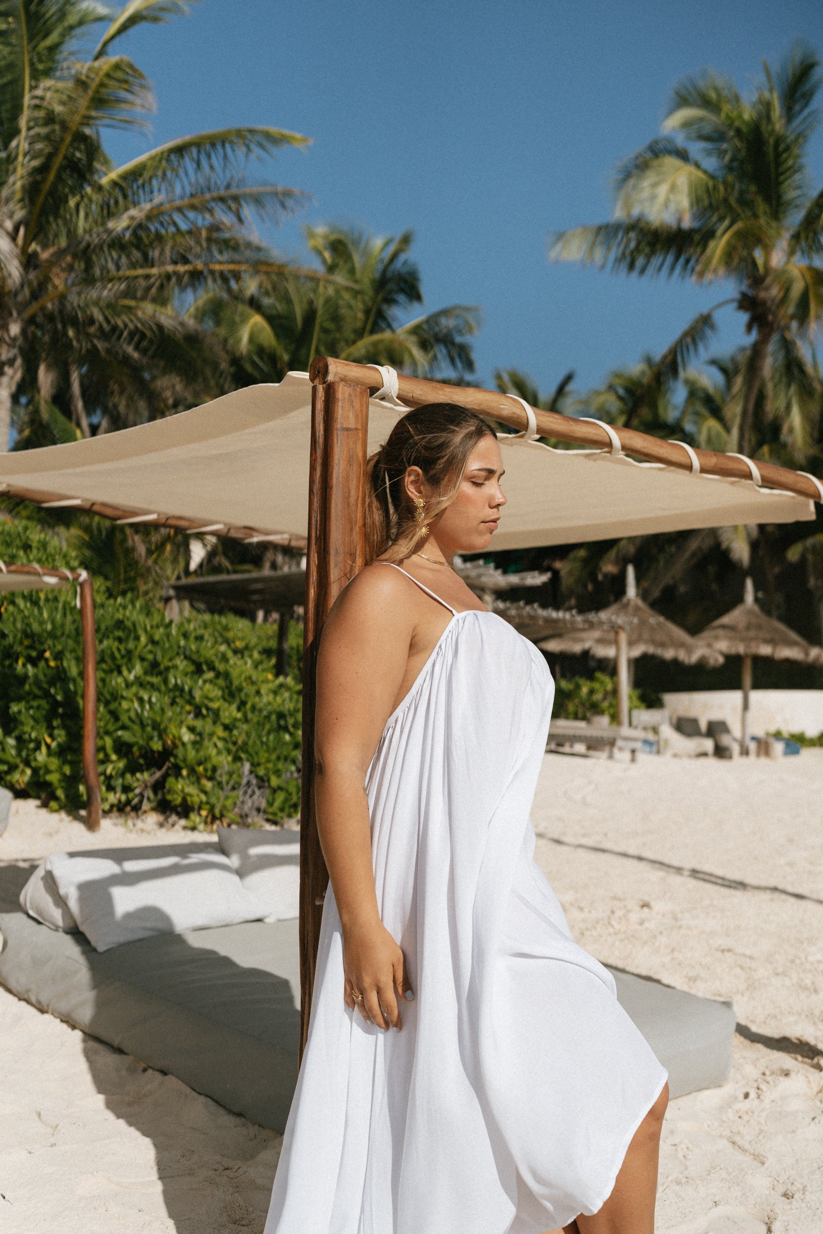 Ofelia Rayon Dress with Versatile Straps