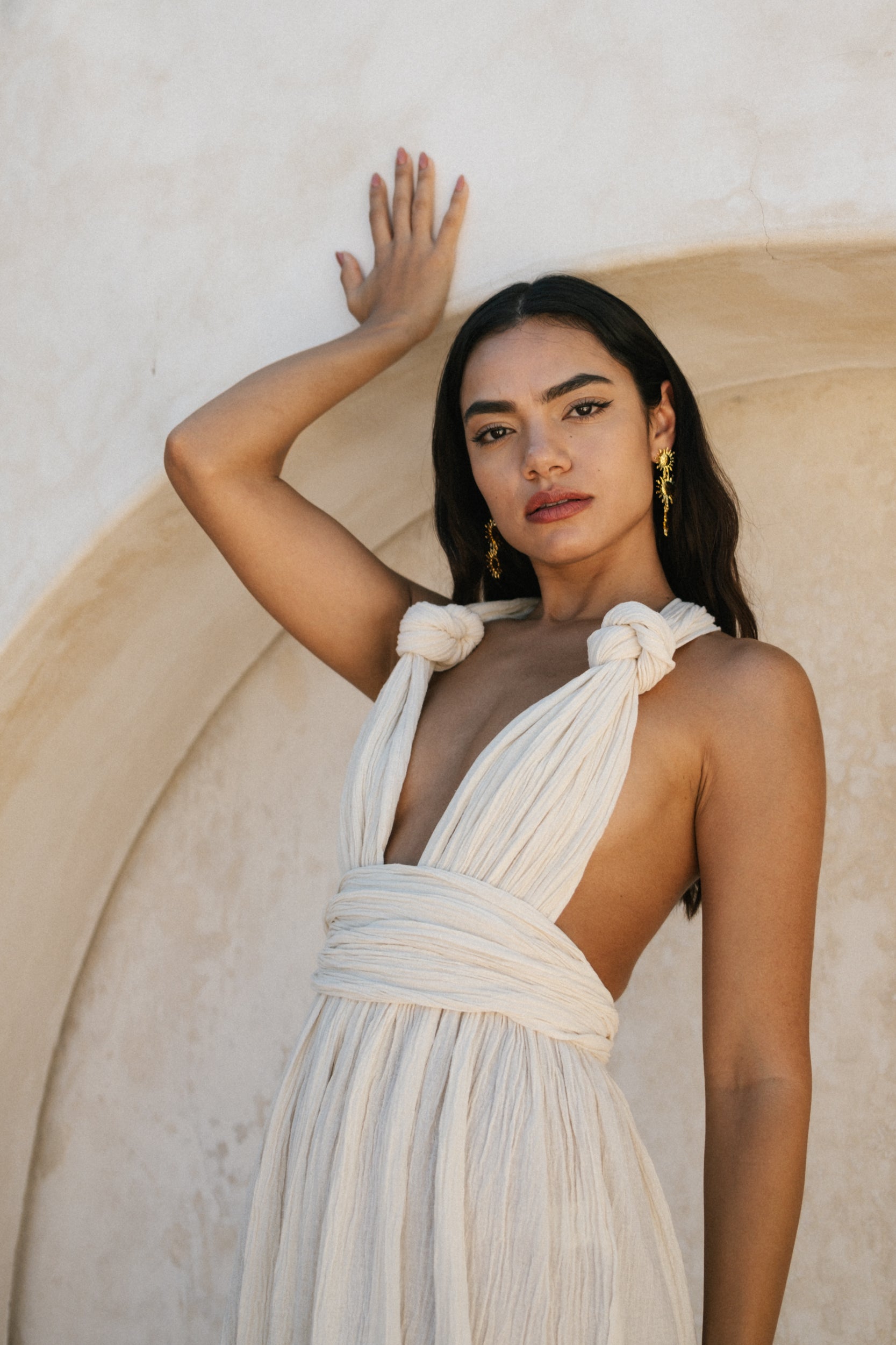 Coba Cotton Dress with Adjustable Straps