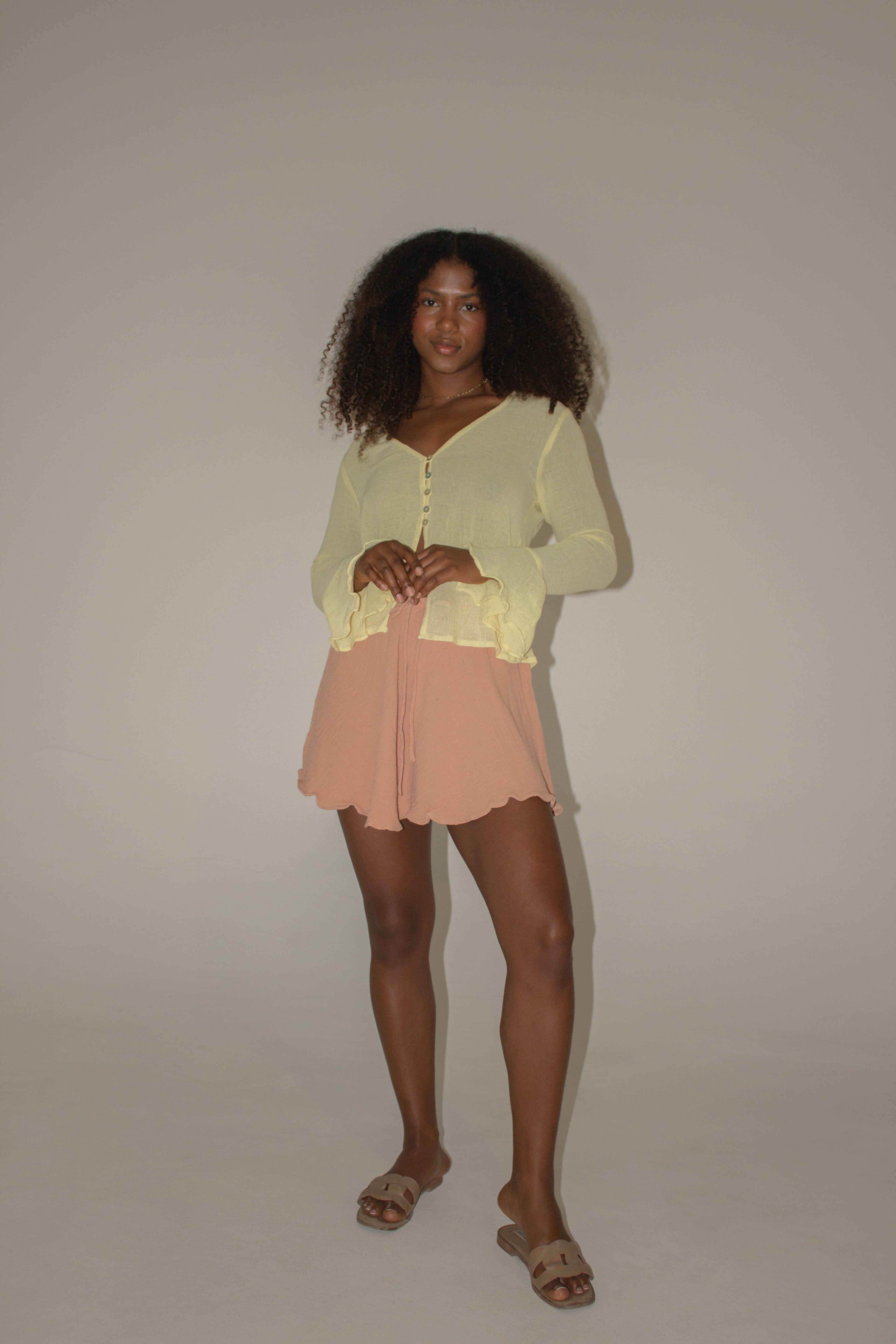 Oriana Short Cotton Skirt