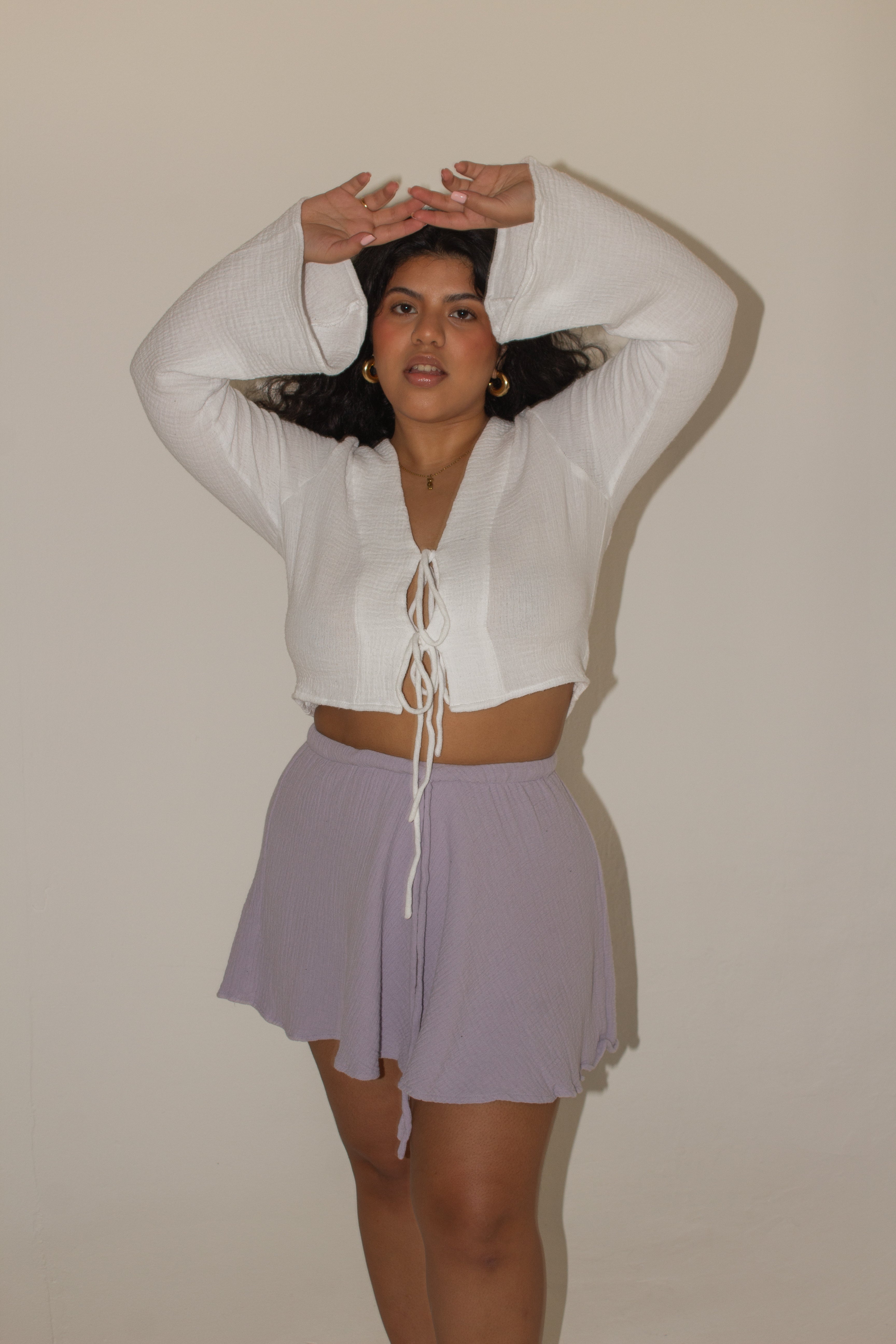 Oriana Short Cotton Skirt