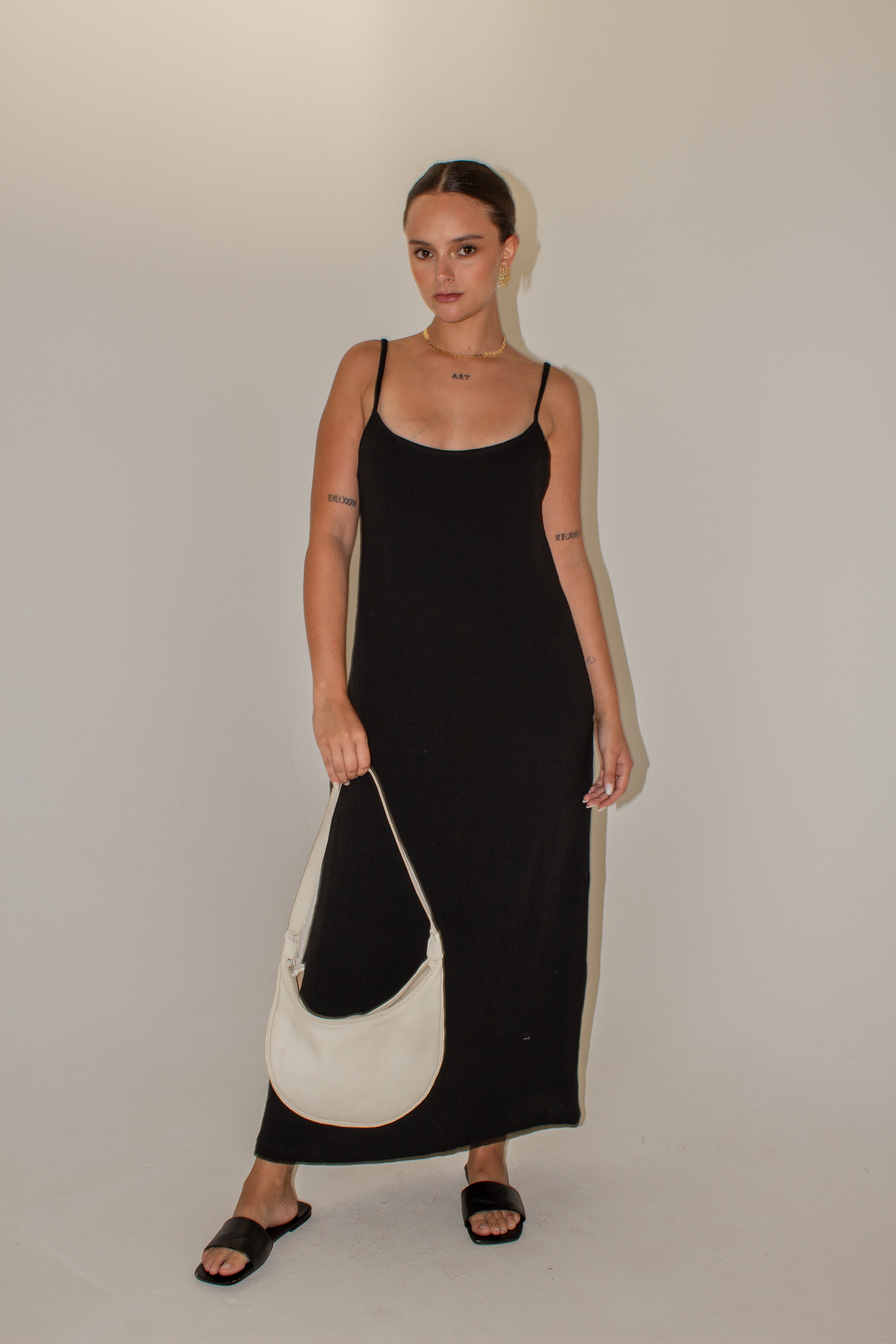 Cotton Island Dress with Straps