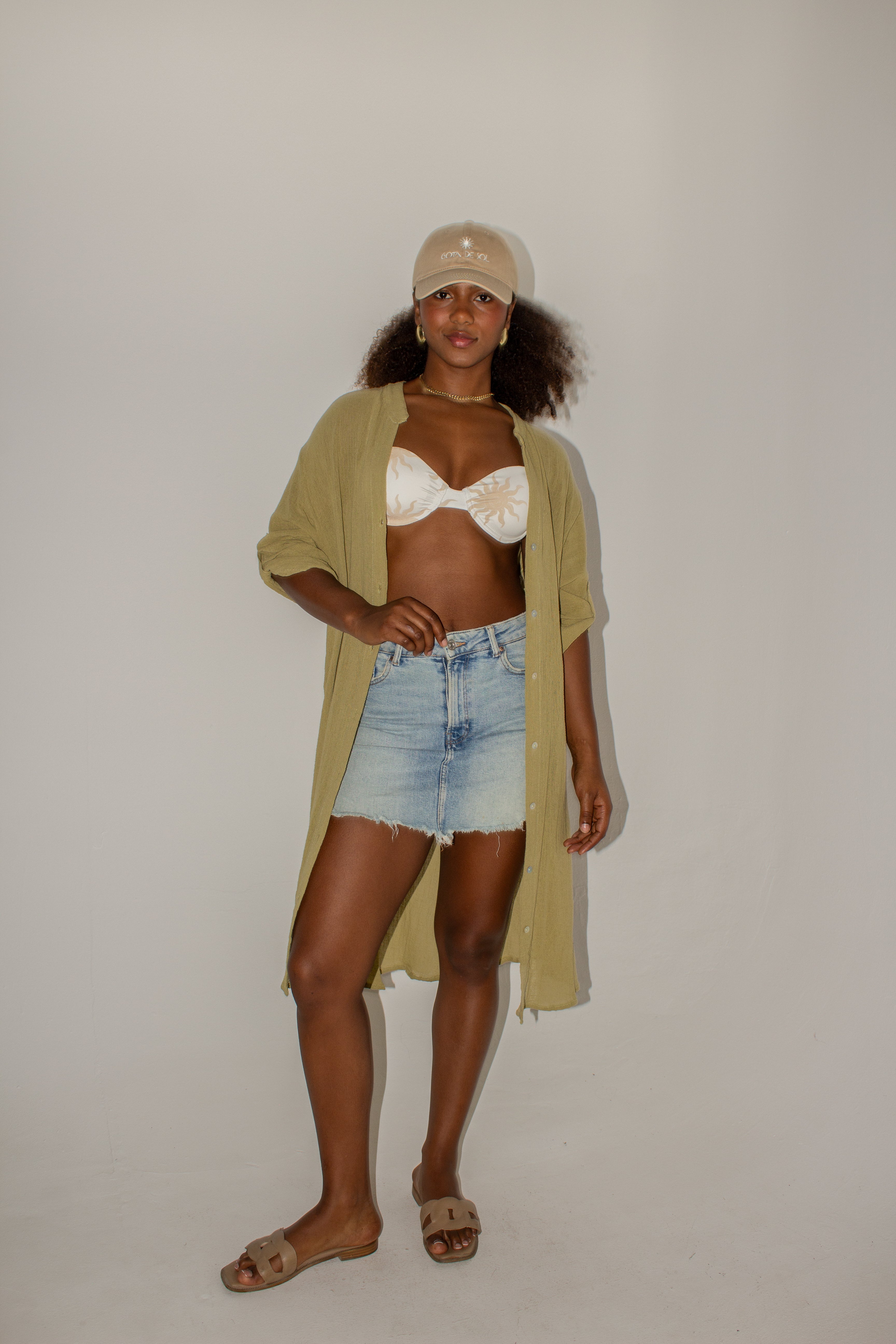 Long Chiffon Capri Shirt