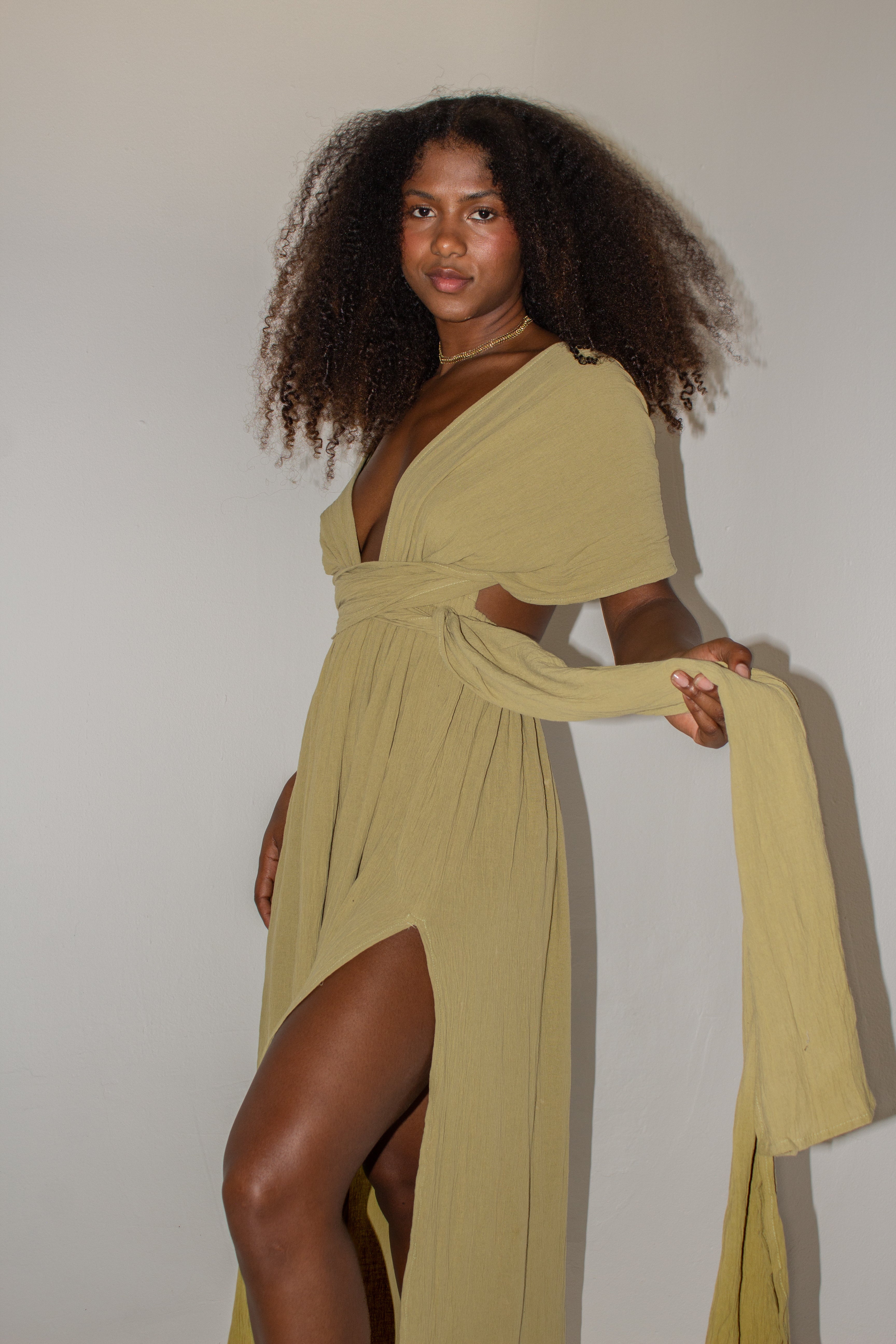 Coba Cotton Dress with Adjustable Straps