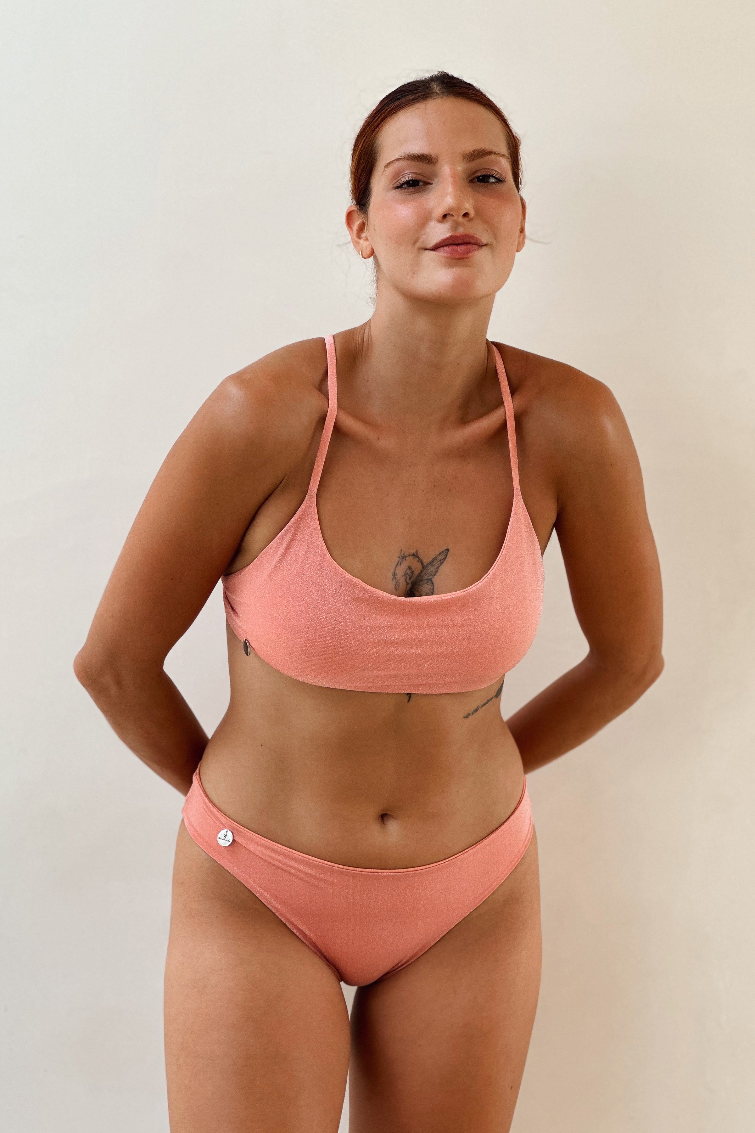 Fer Bikini Top with Glitter "Tropical Shine"