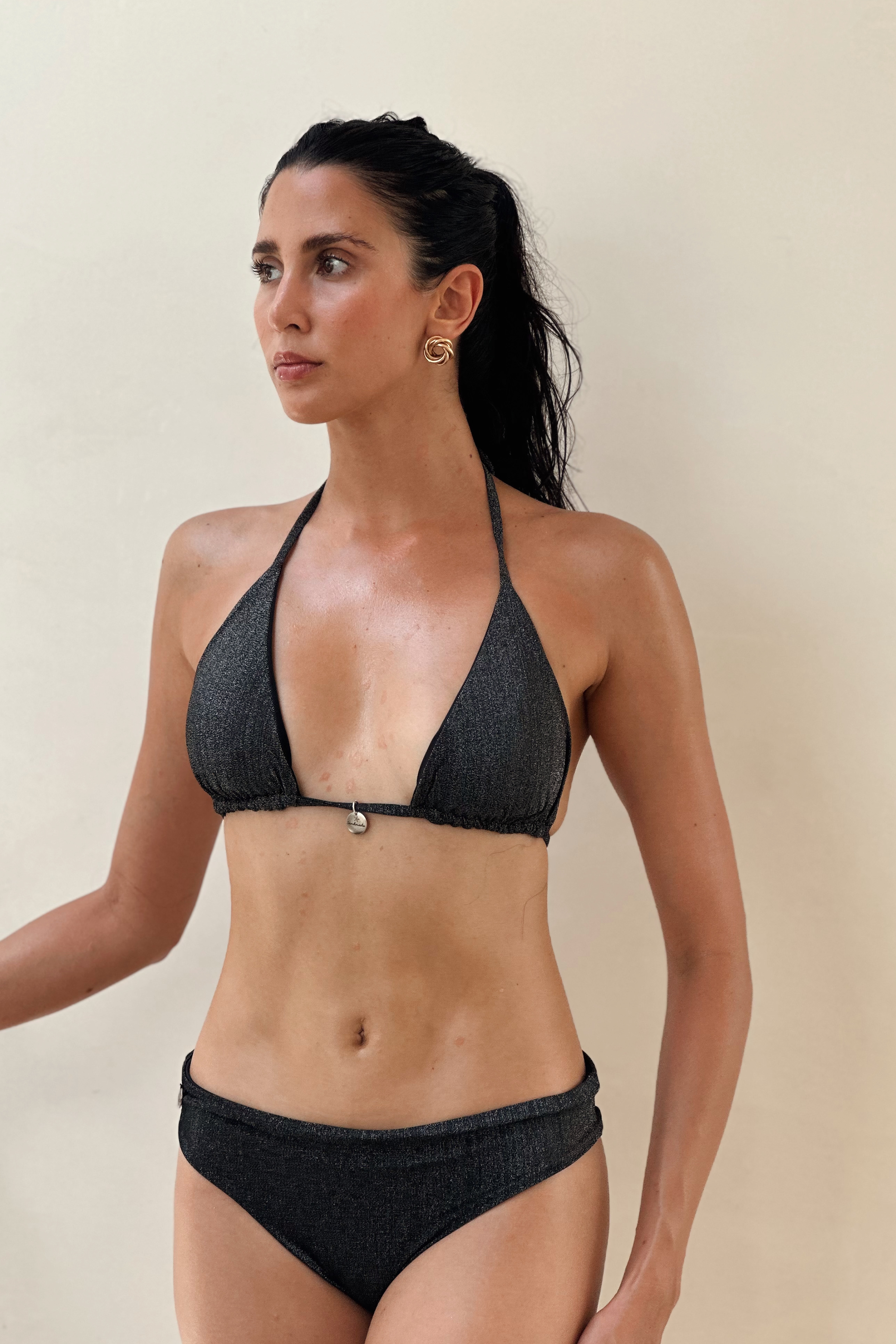 Laia Bikini Top with Glitter "Tropical Shine"