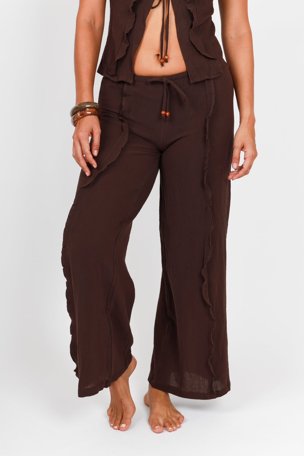 Pantalón Lluvia con olanes al frente