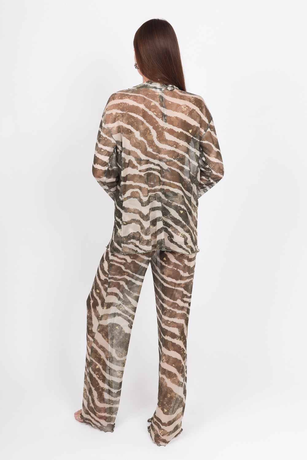 Kimono De Mesh Desierto Overesized Marea