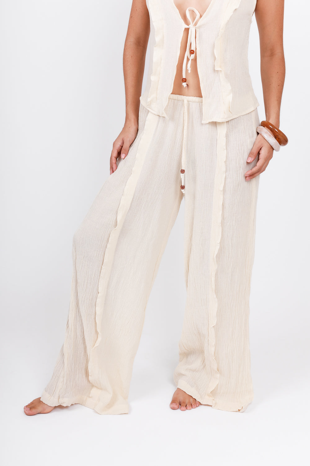 Pantalón Lluvia con olanes al frente