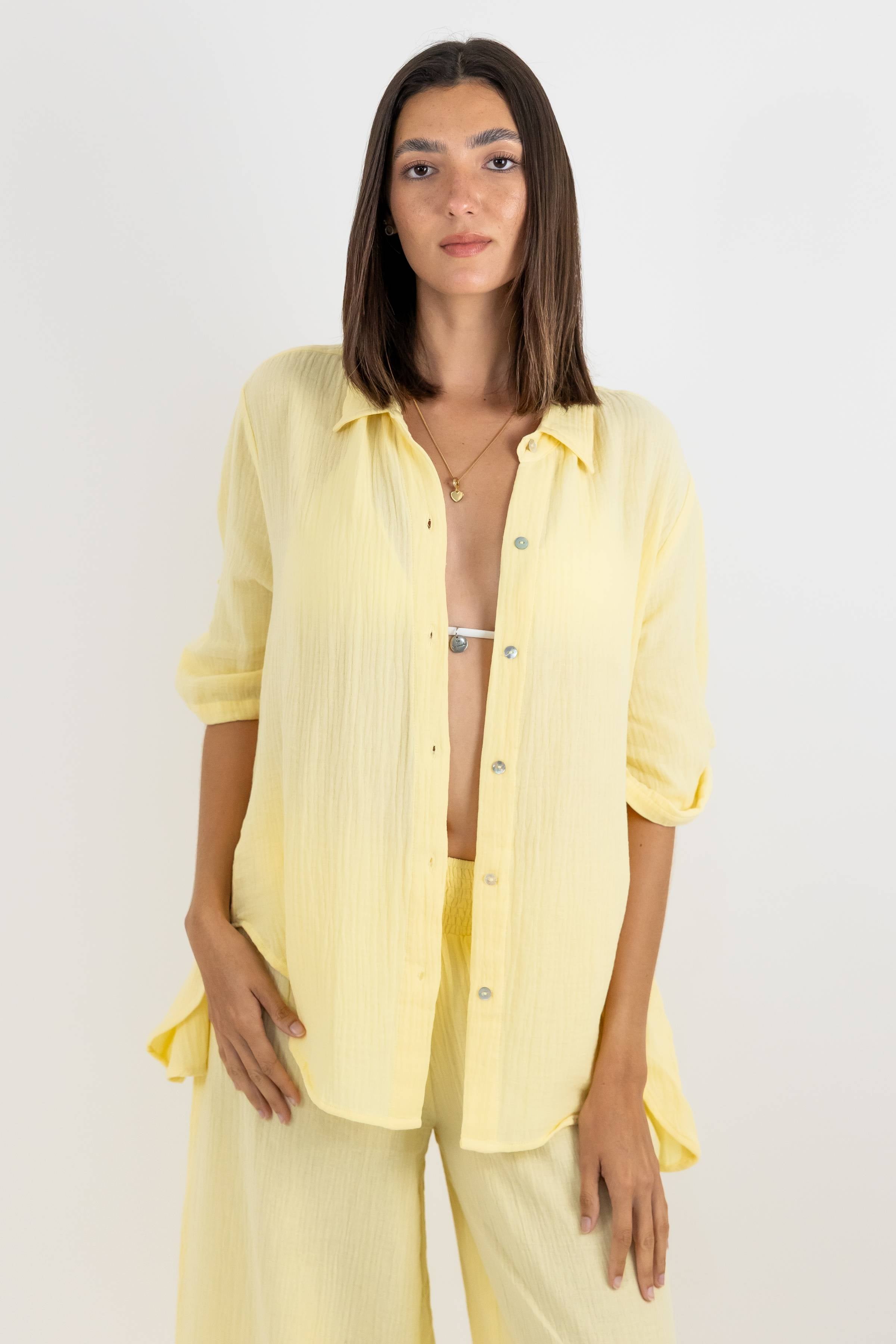Camisa Gala de Baby Cotton Estilo Oversize