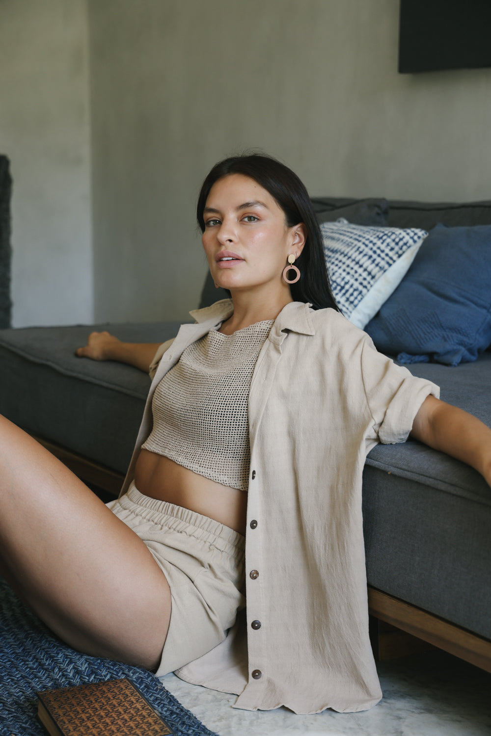 Set Camisa Gala de Lino con Short Kaira