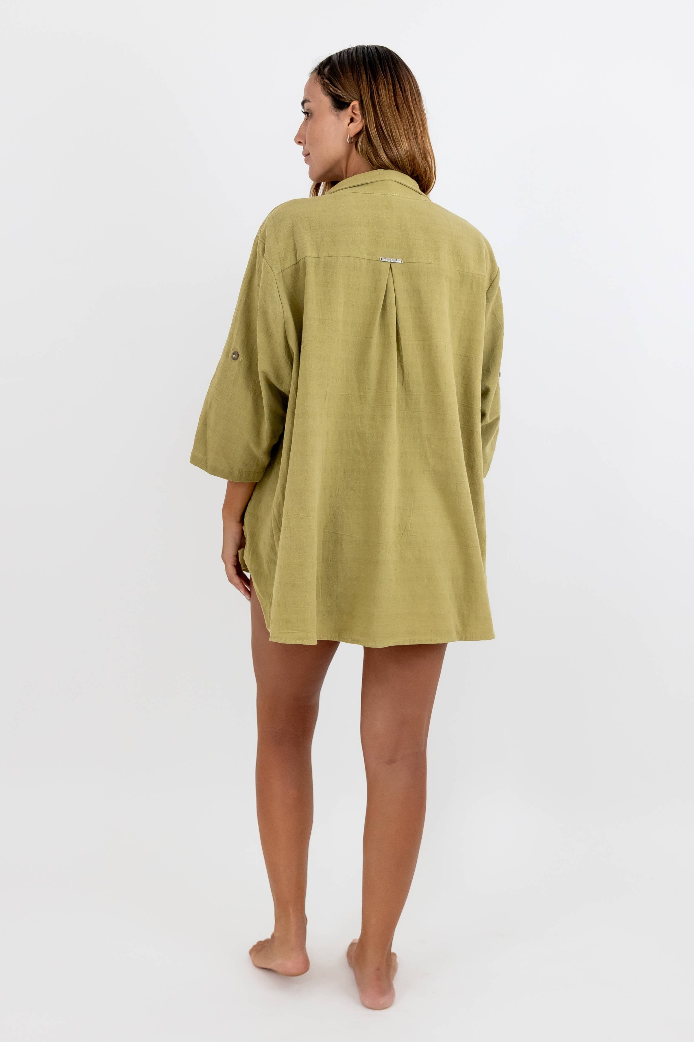 Oversize Style Linen Shirt Gala