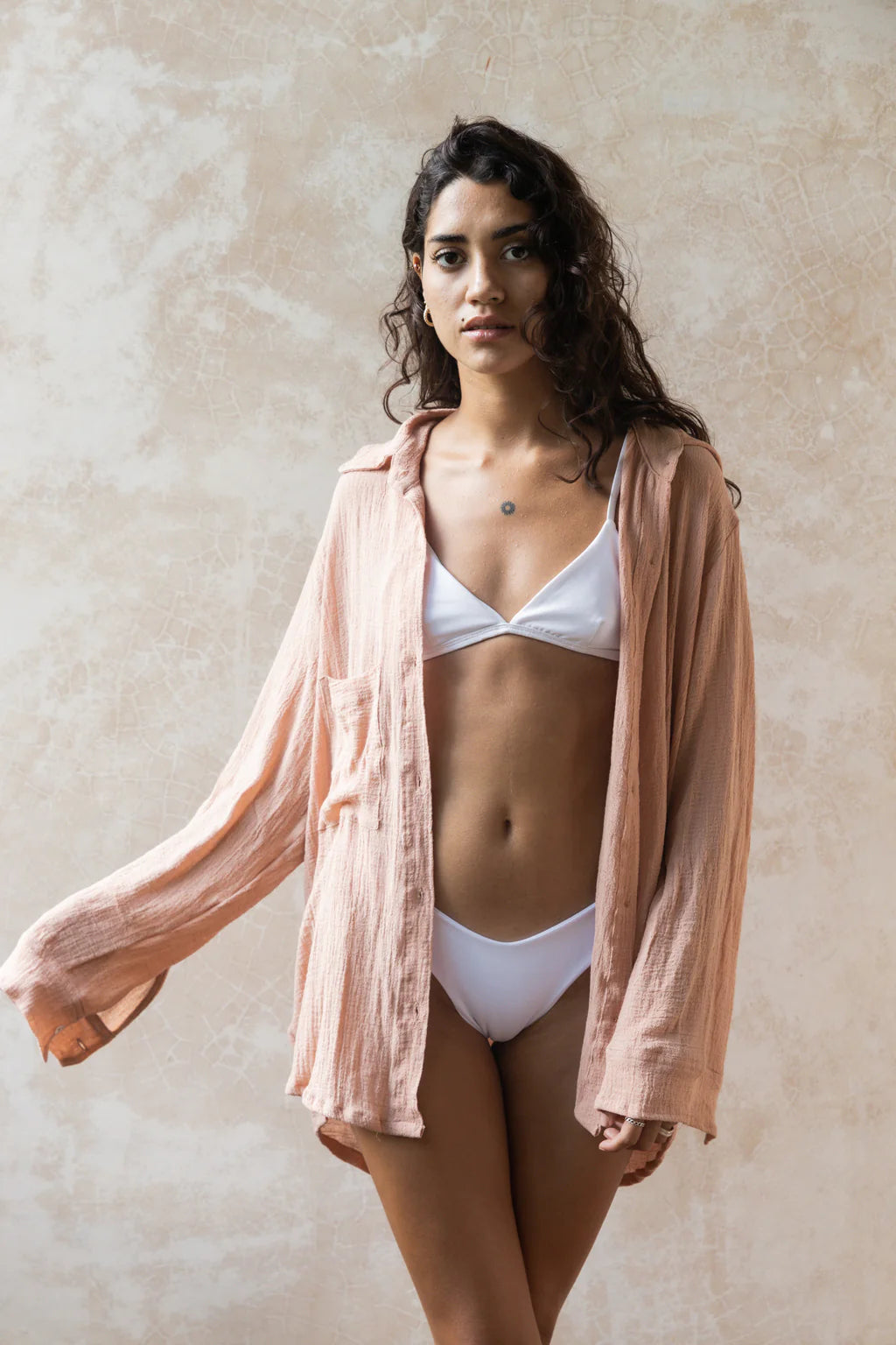 Camisa Iris de Gasa Estilo Regular