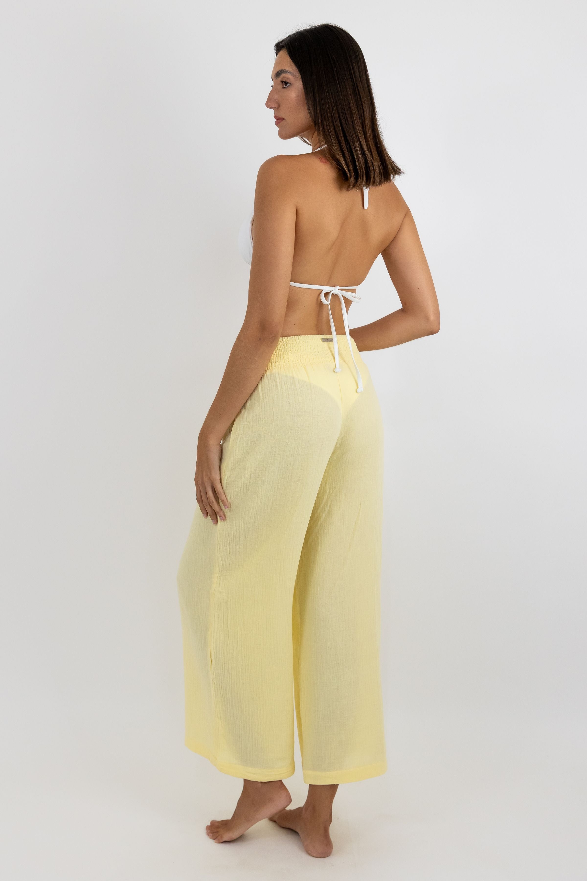 Mara de Bambilina High-Waisted Long Pants