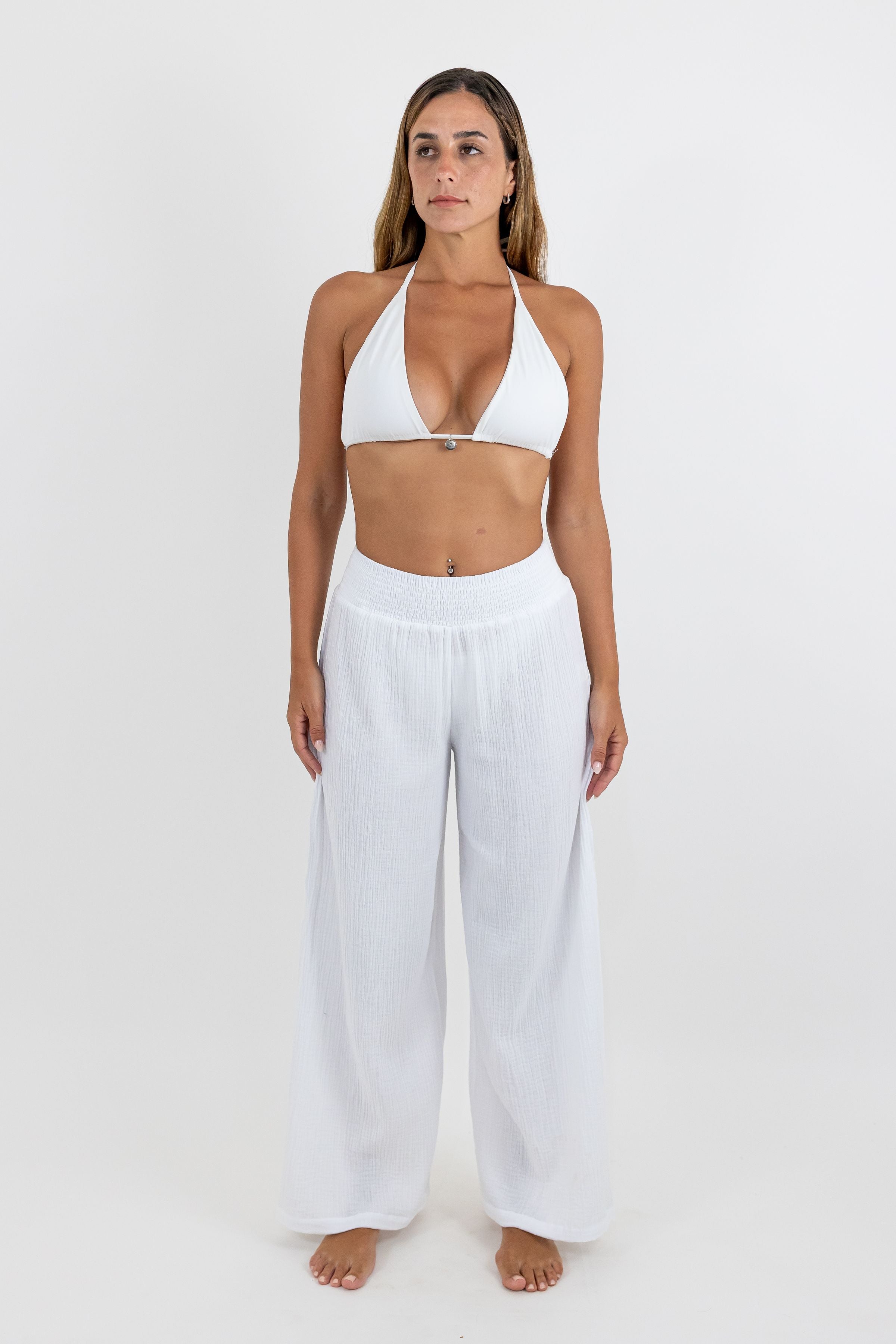 Mara de Bambilina High-Waisted Long Pants