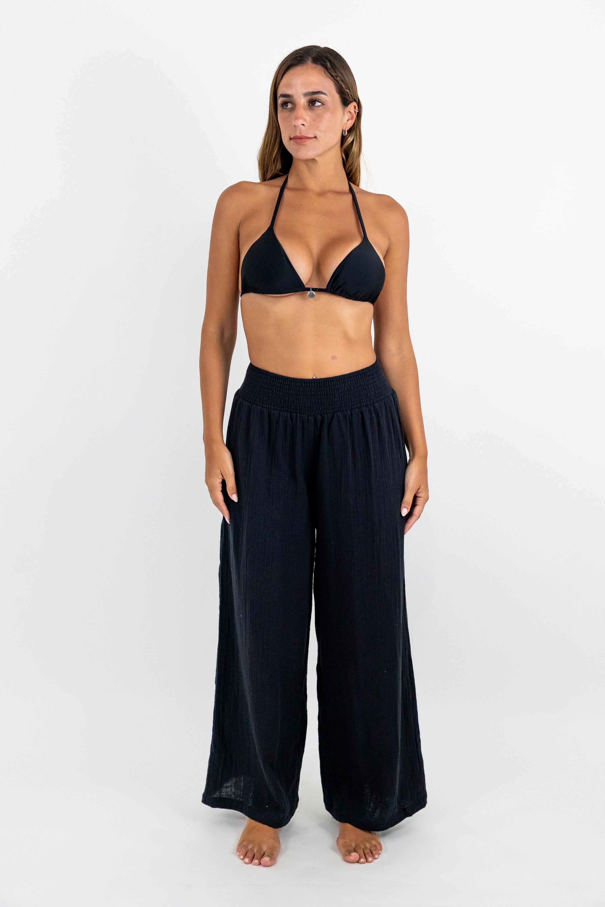 Mara de Bambilina High-Waisted Long Pants