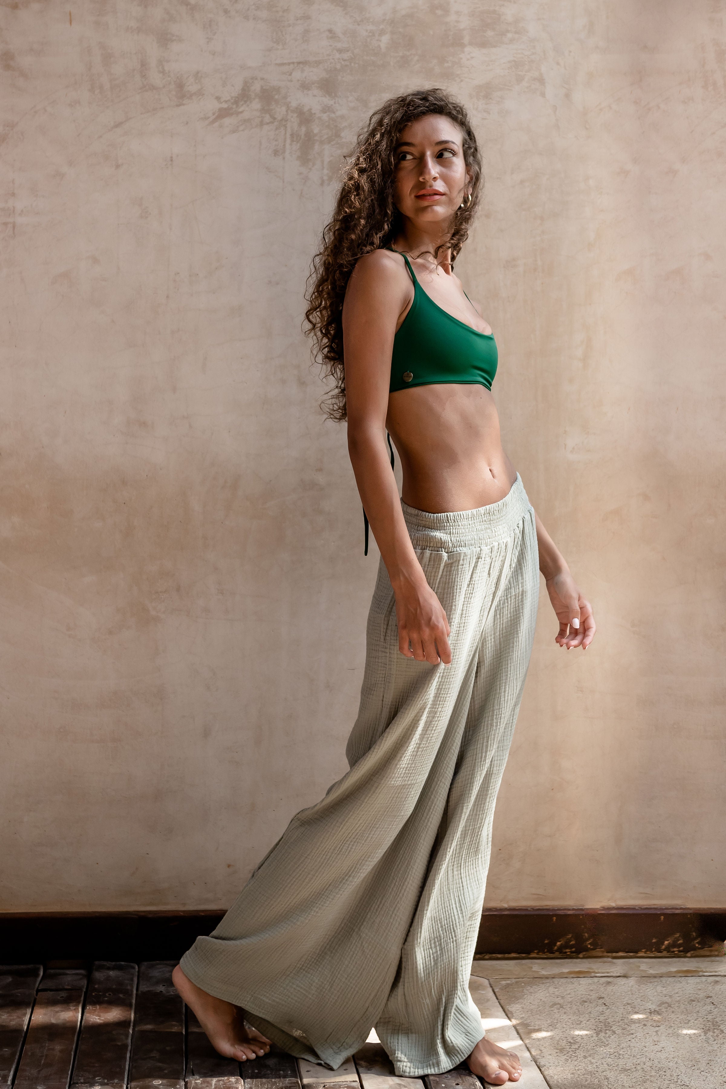 Mara de Bambilina High-Waisted Long Pants