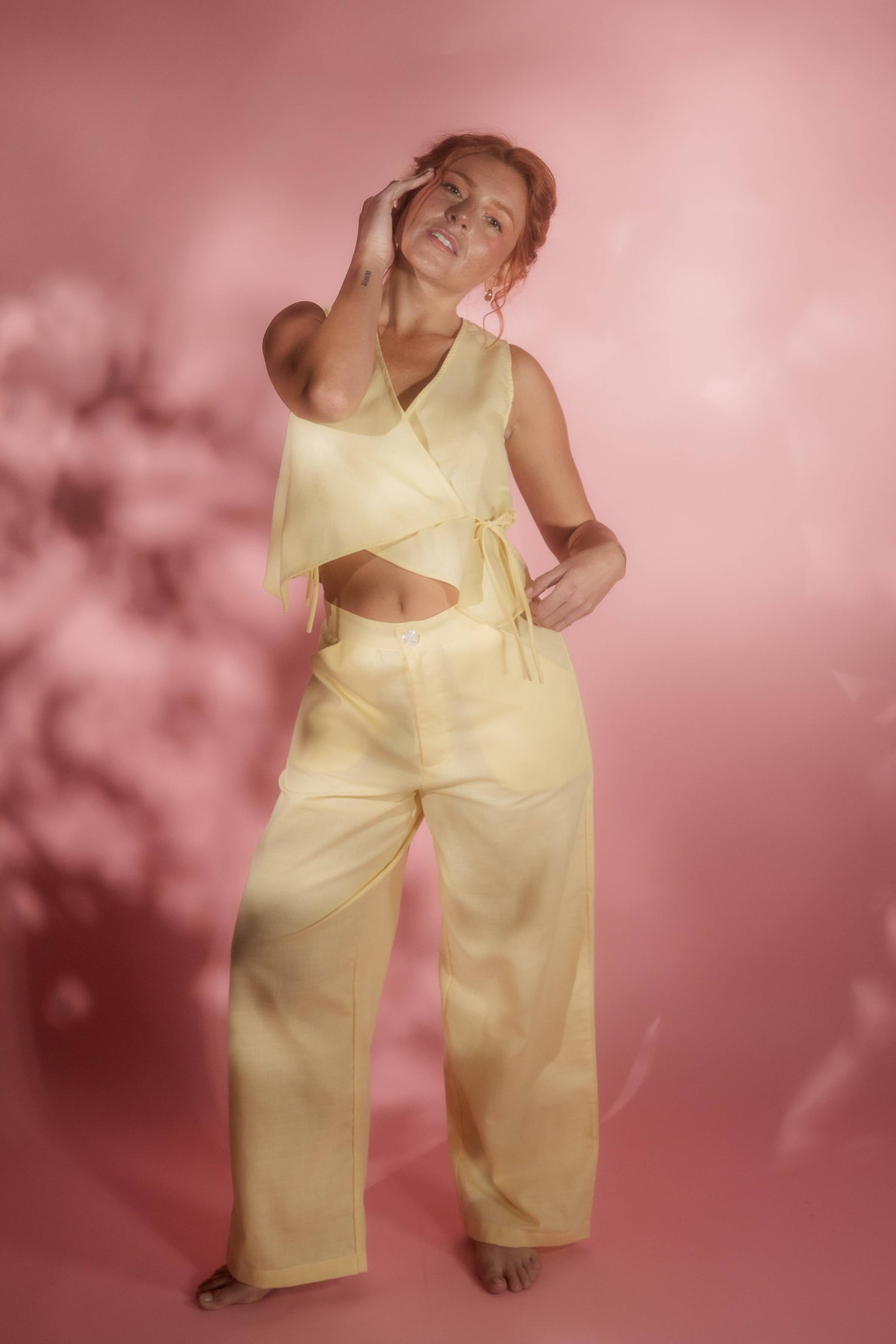 Pantalón Secreto de Lino Corte Sastre Sandmade