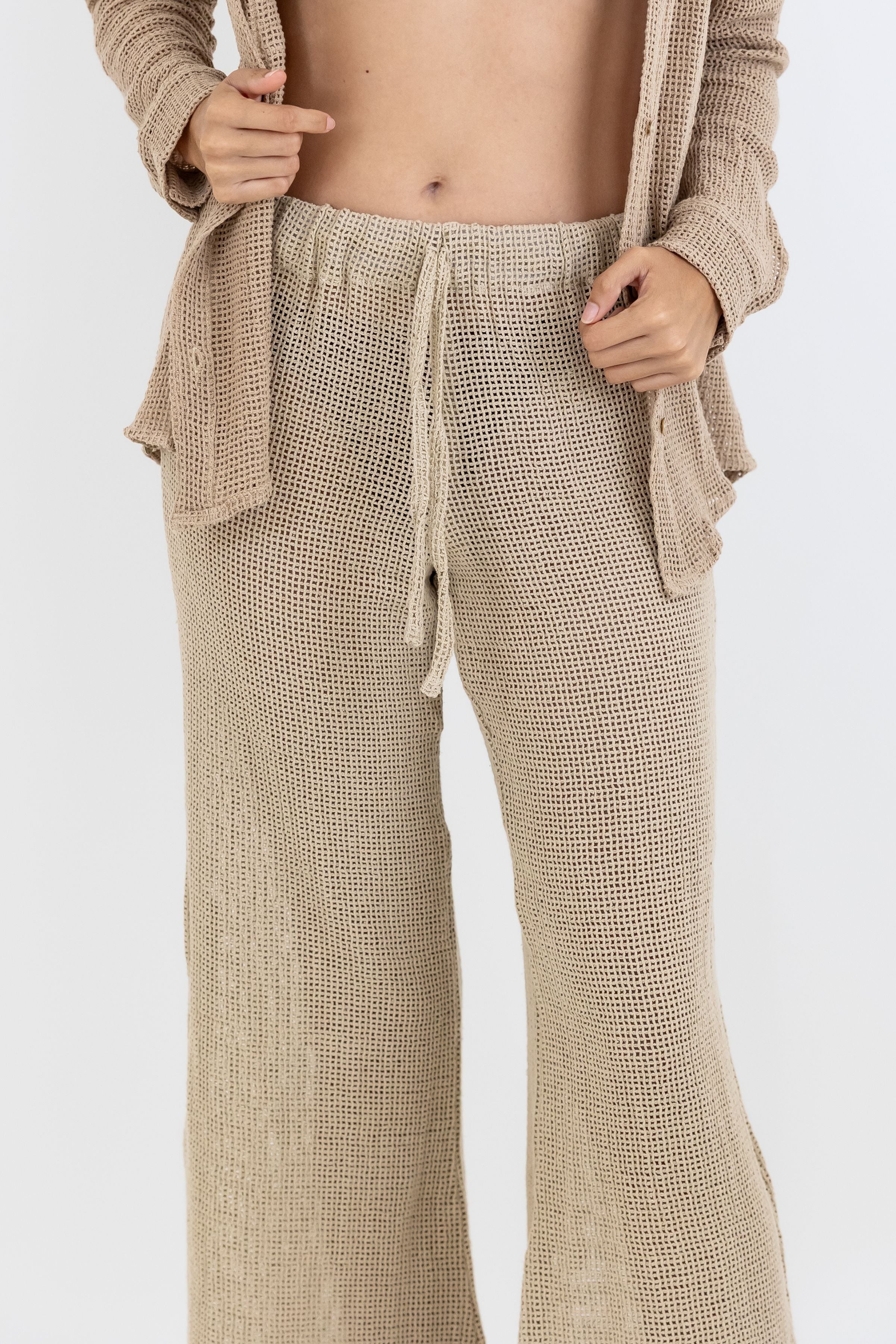 Pantalon Tanit de Red Largo Acampanado