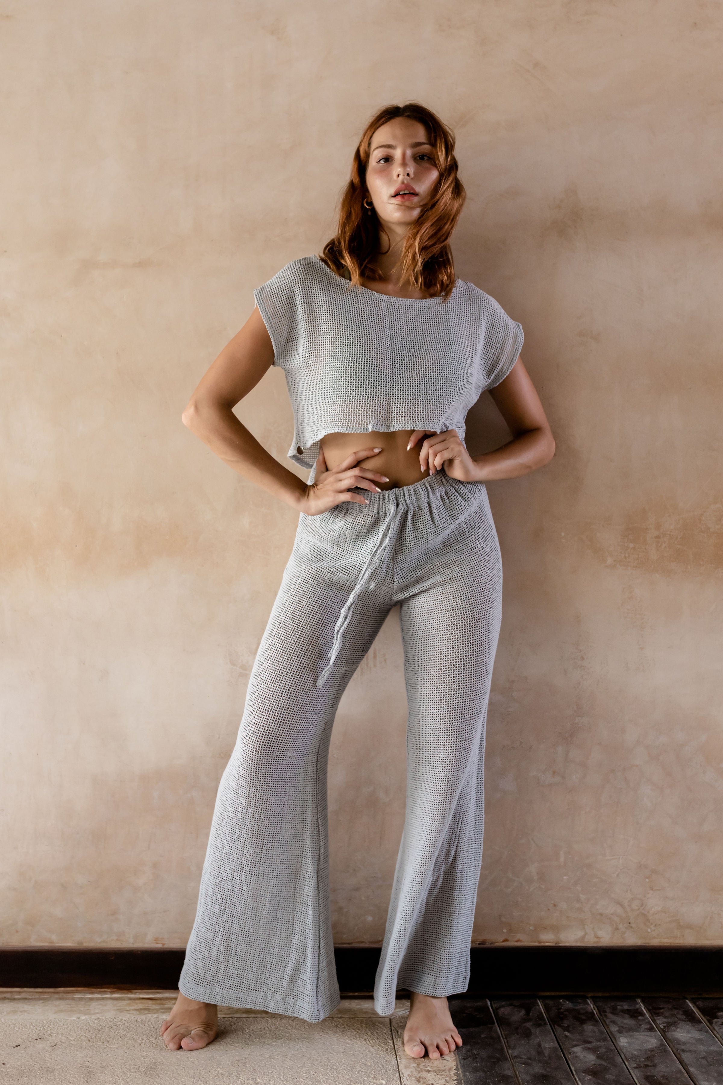Pantalon Tanit de Red Largo Acampanado