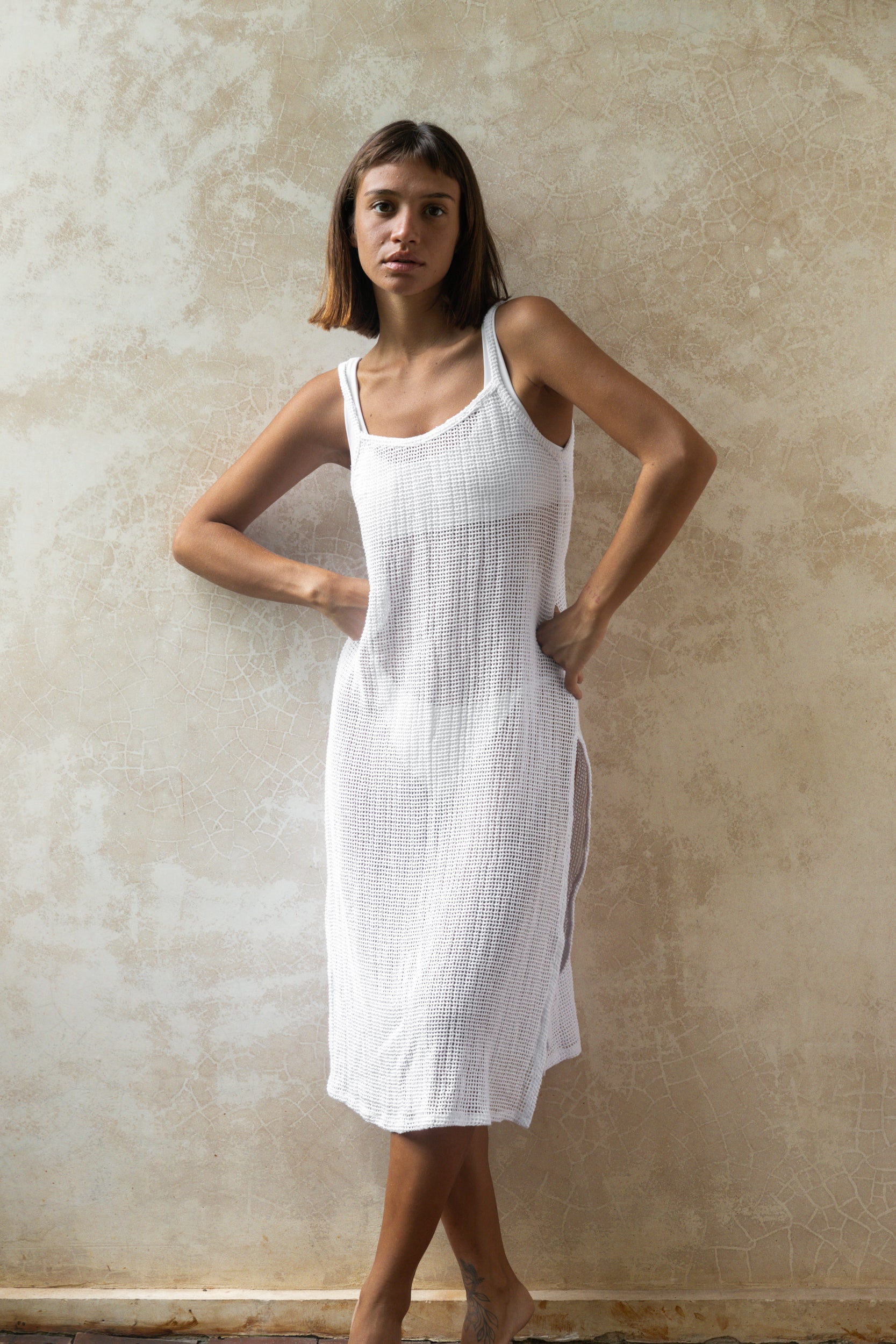 Midi Style Net Dress Alba