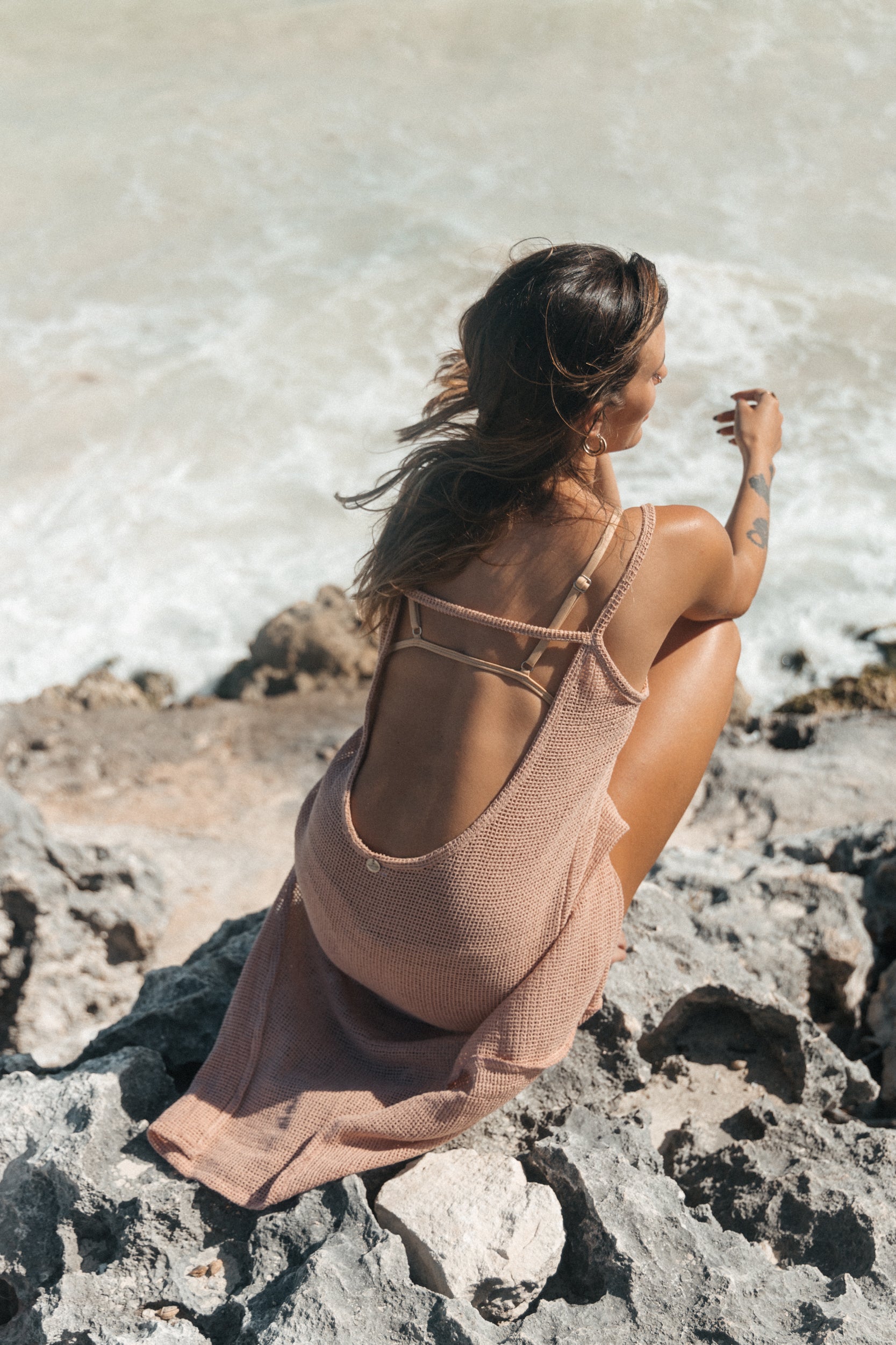 Midi Style Net Dress Alba