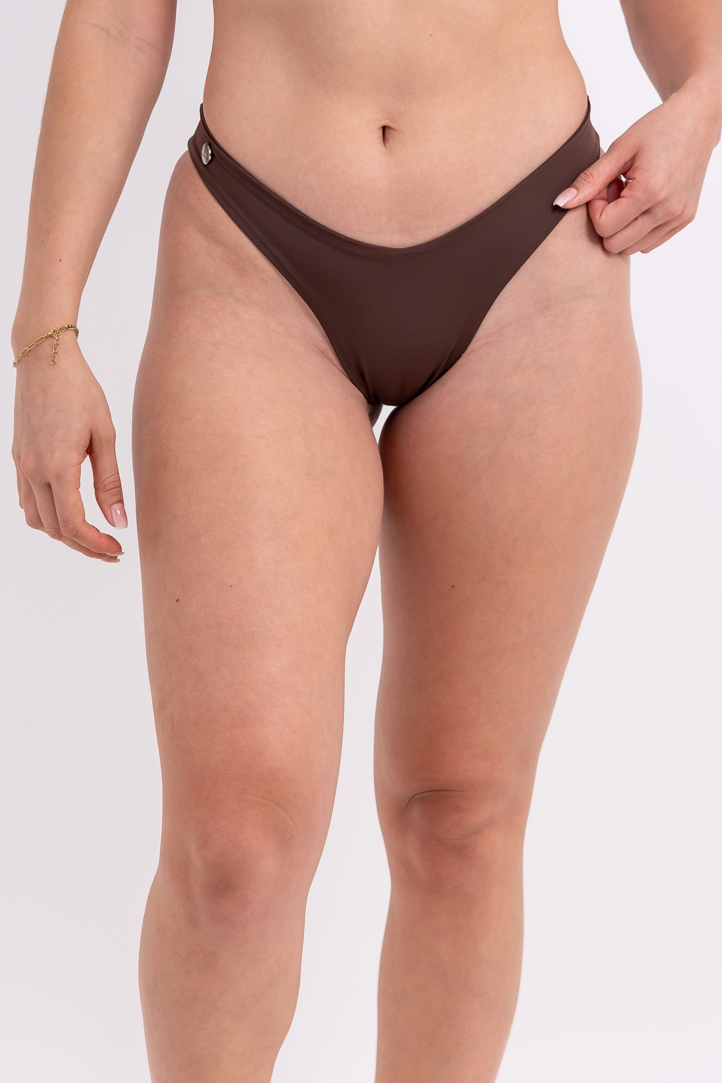 Bottom de Bikini Flor con Tiro Medio Sandmade