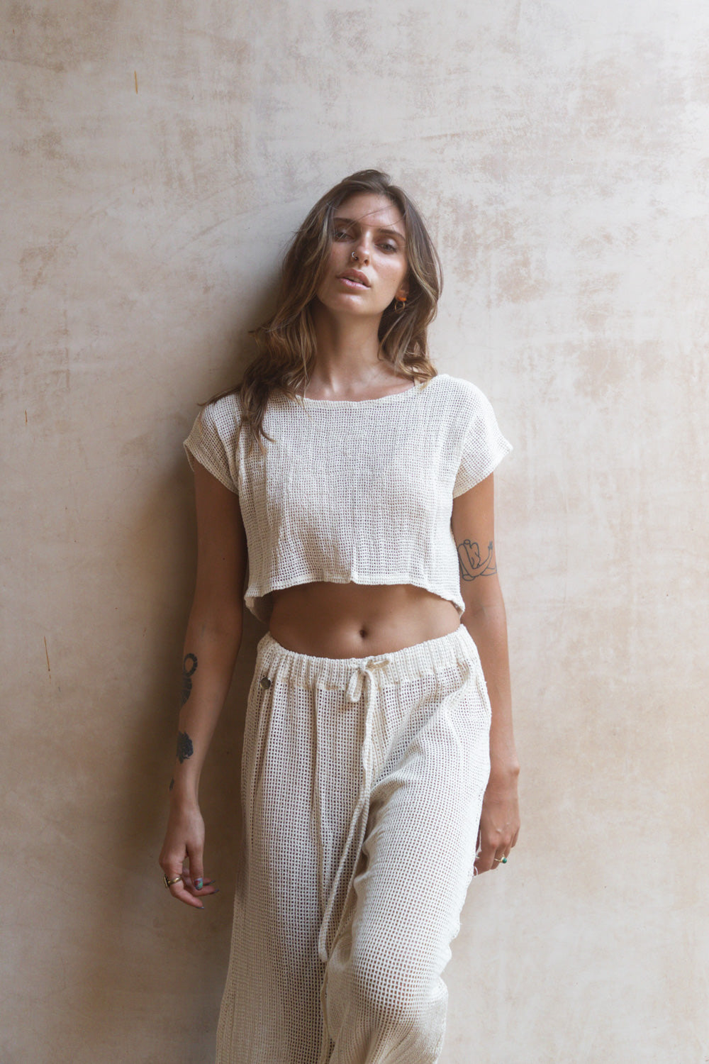 Pantalon Tanit de Red Largo Acampanado