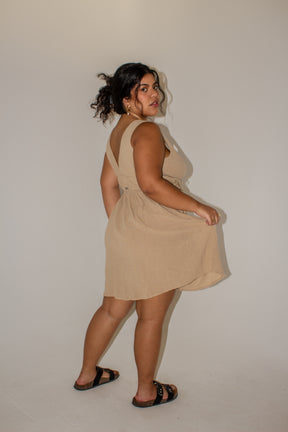 Estela Short Sleeveless Chiffon Dress