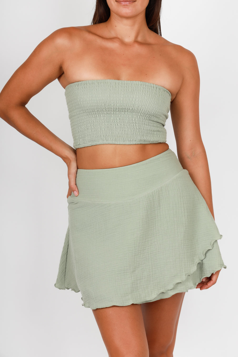Falda Marea con Ajuste en Espalda