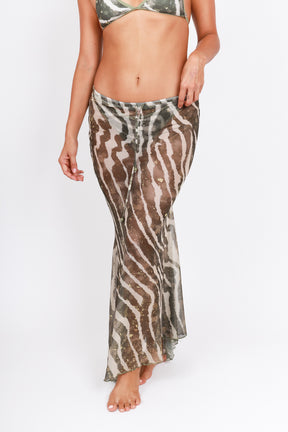 Lake Mesh Mermaid Skirt Tide