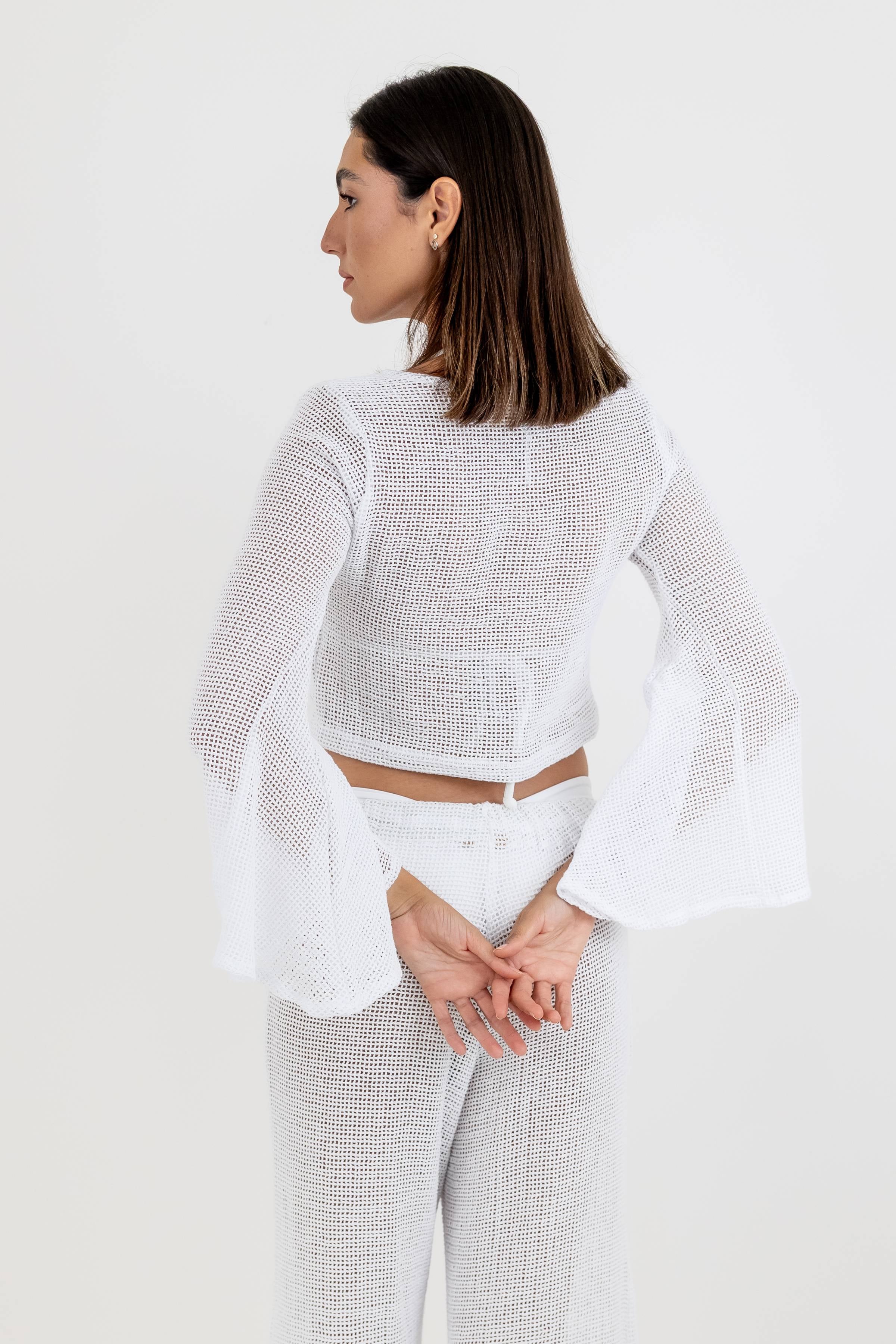 Blusa Alessa de Red con Manga Larga