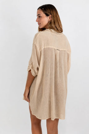 Oversize Style Linen Shirt Gala