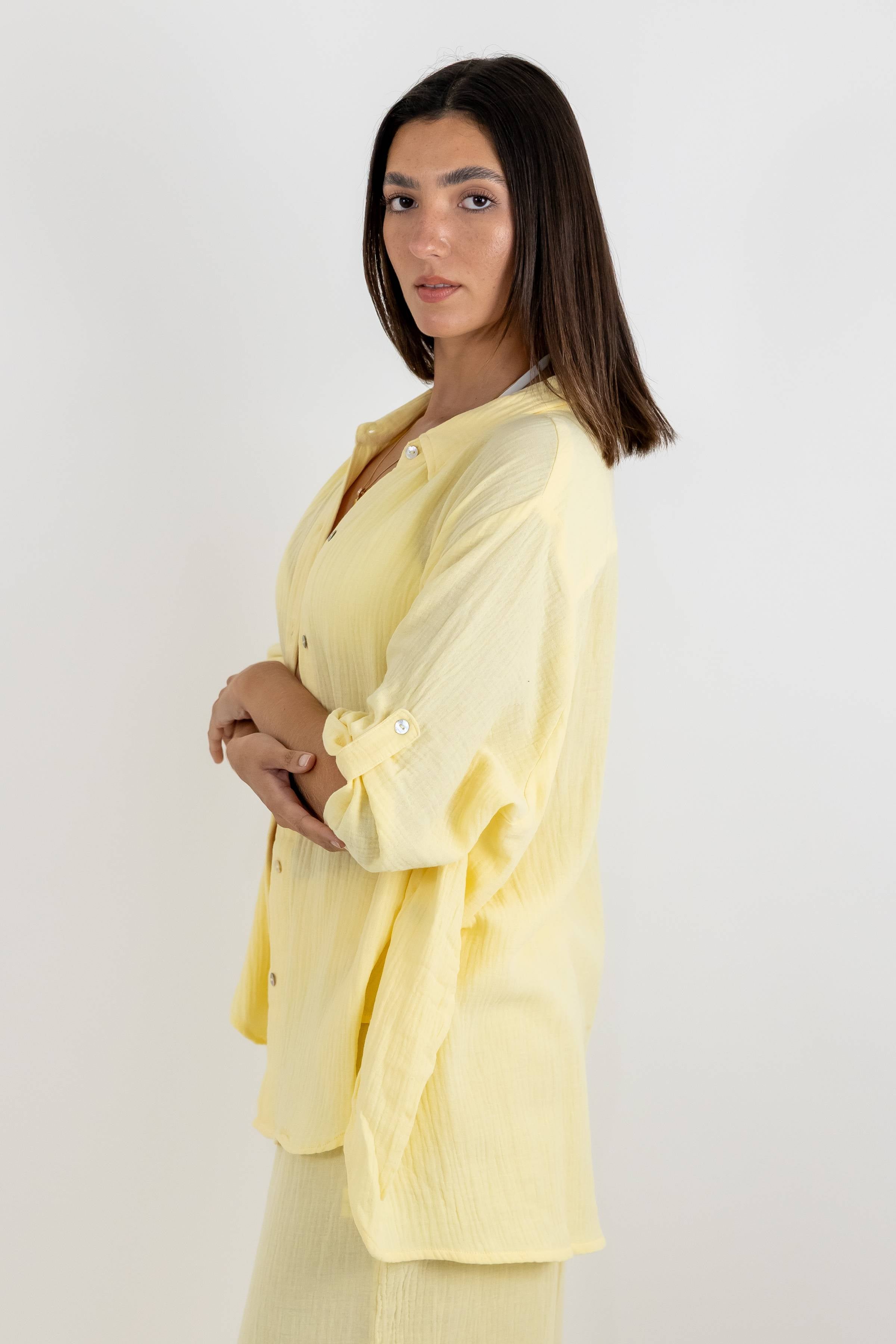 Camisa Gala de Baby Cotton Estilo Oversize