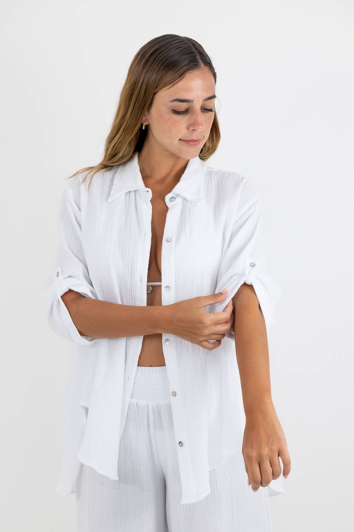 Camisa Gala de Baby Cotton Estilo Oversize