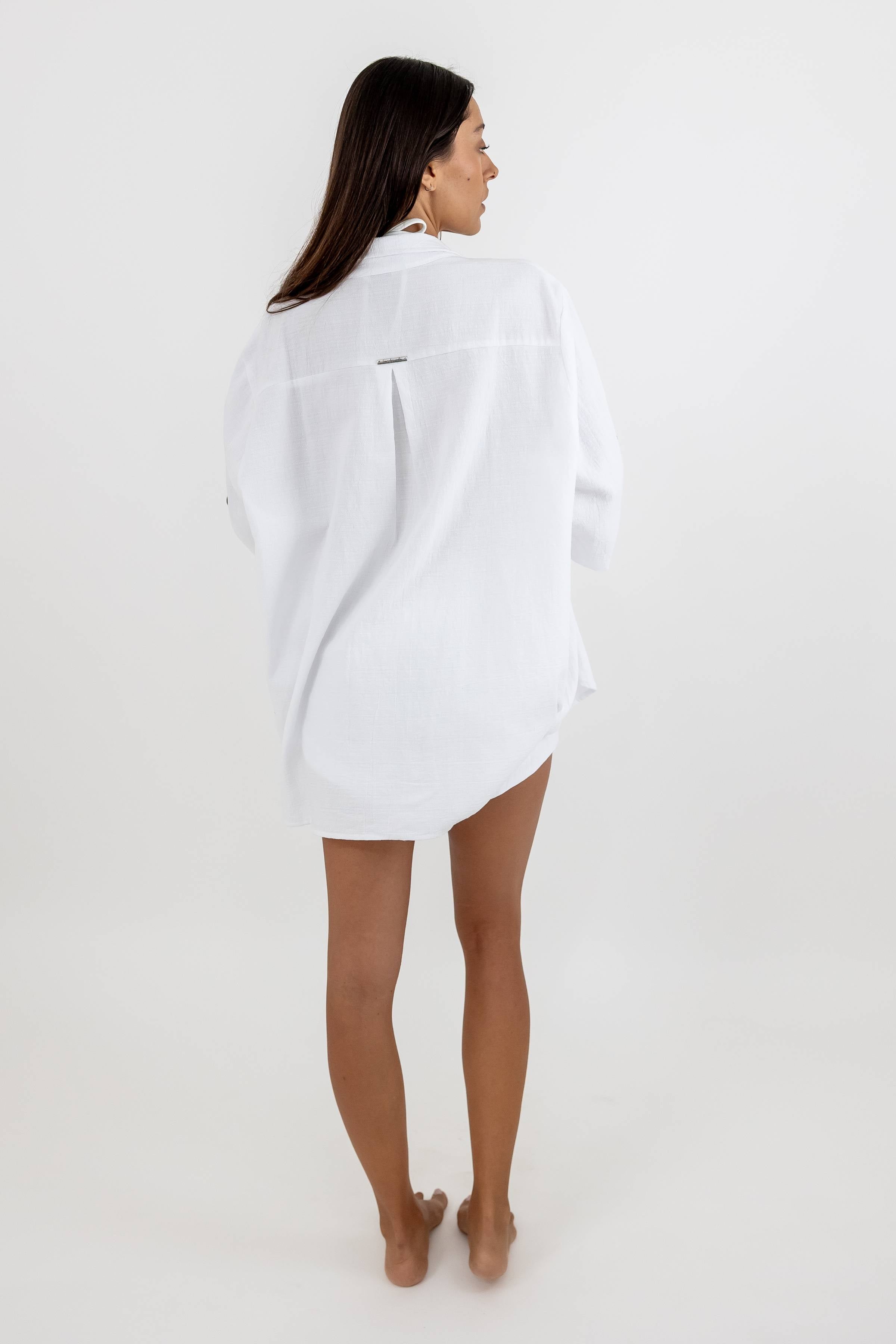 Oversize Style Linen Shirt Gala