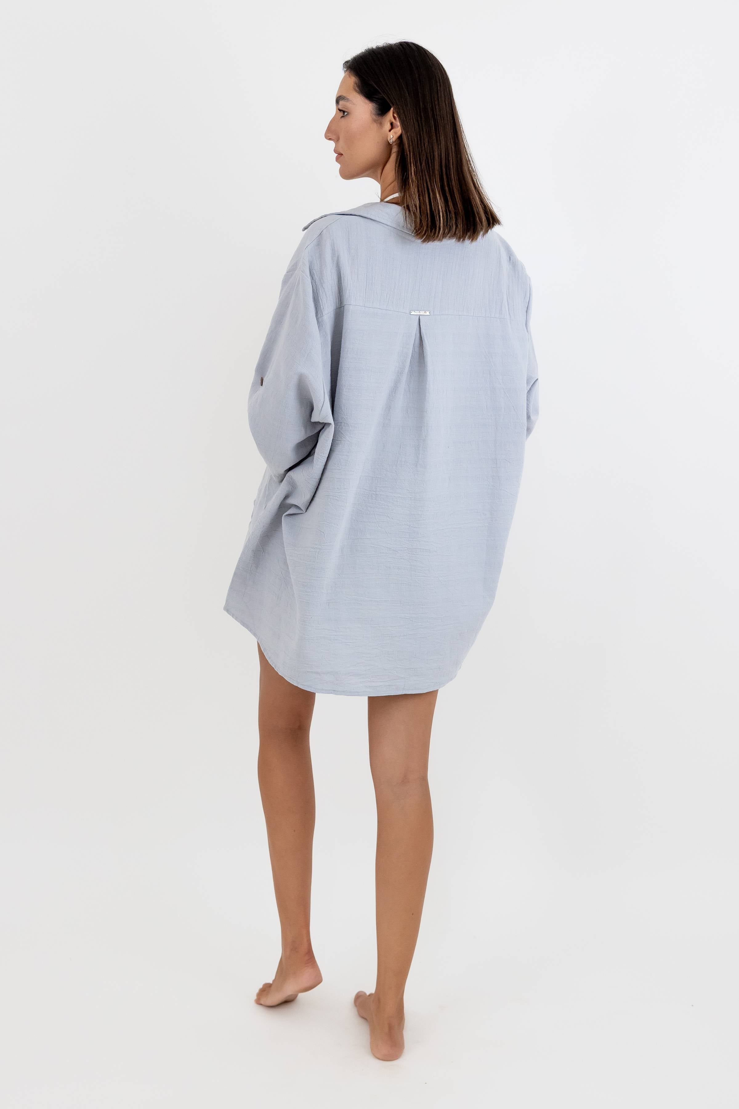 Oversize Style Linen Shirt Gala