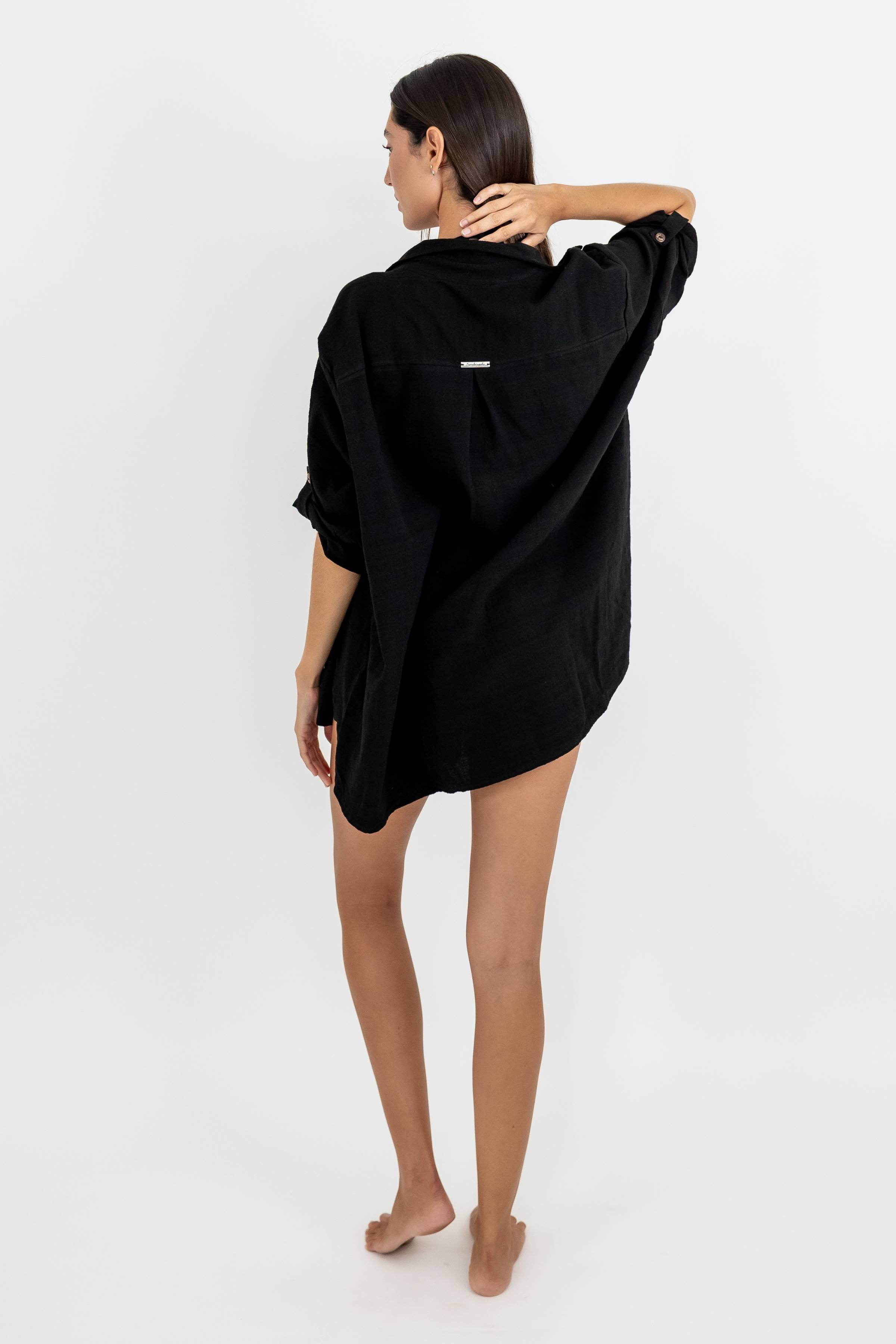 Oversize Style Linen Shirt Gala