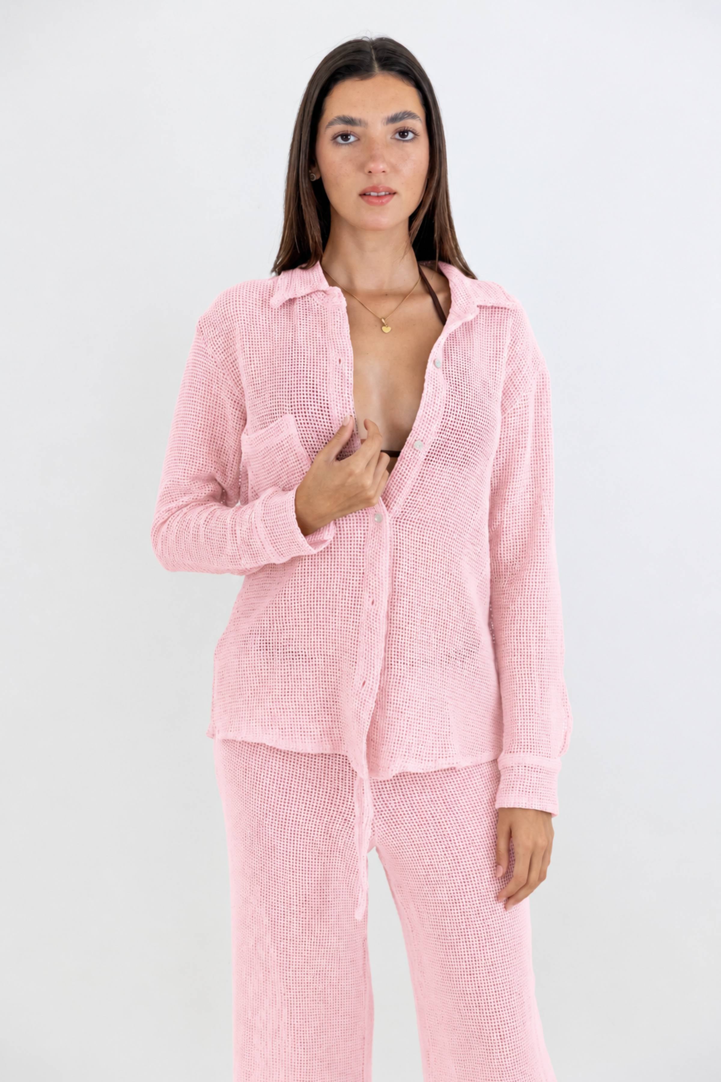 Camisa Nina de Red Estilo Regular