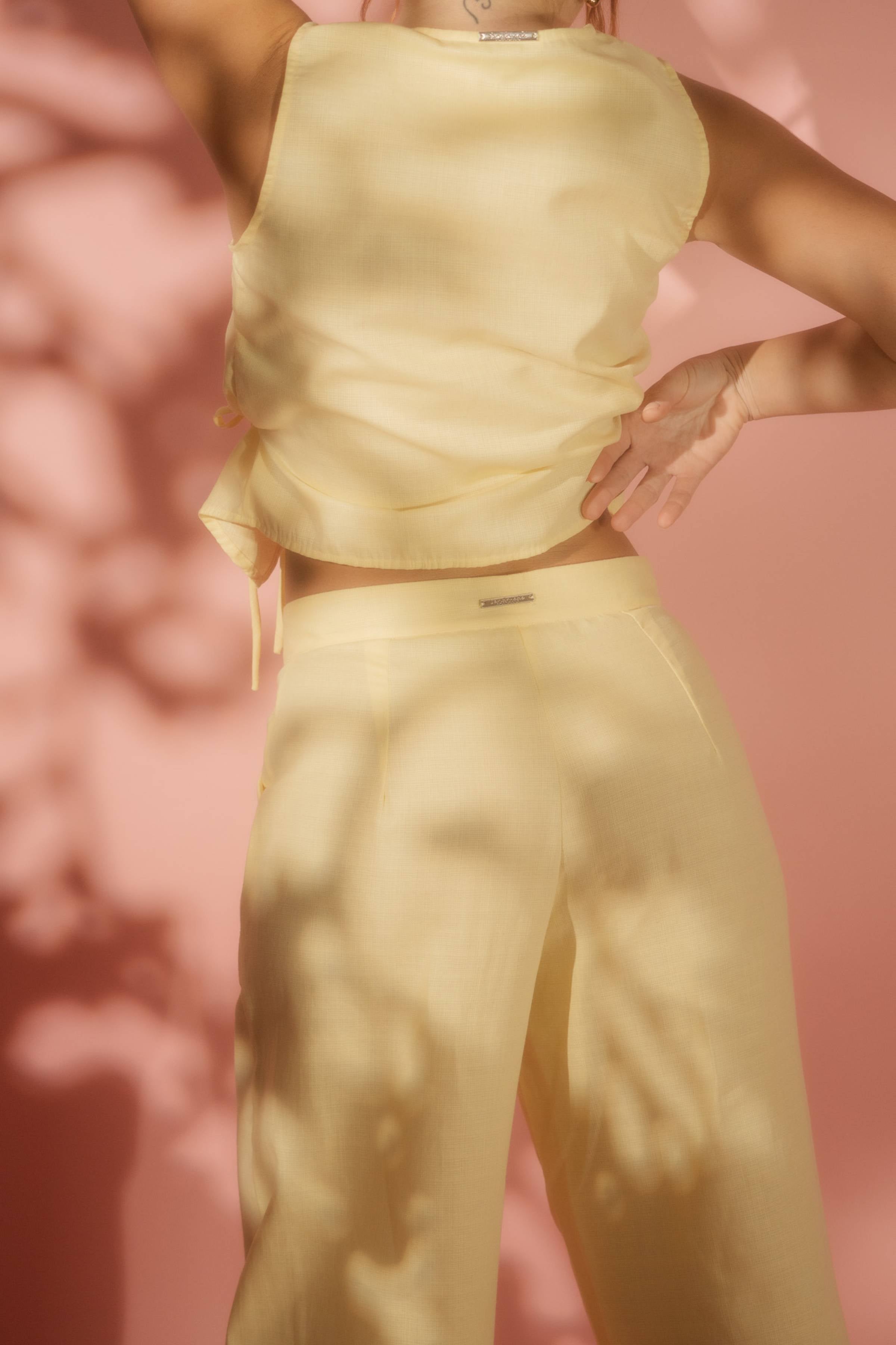 Chaleco Ilusión de Lino Ajustable Sandmade